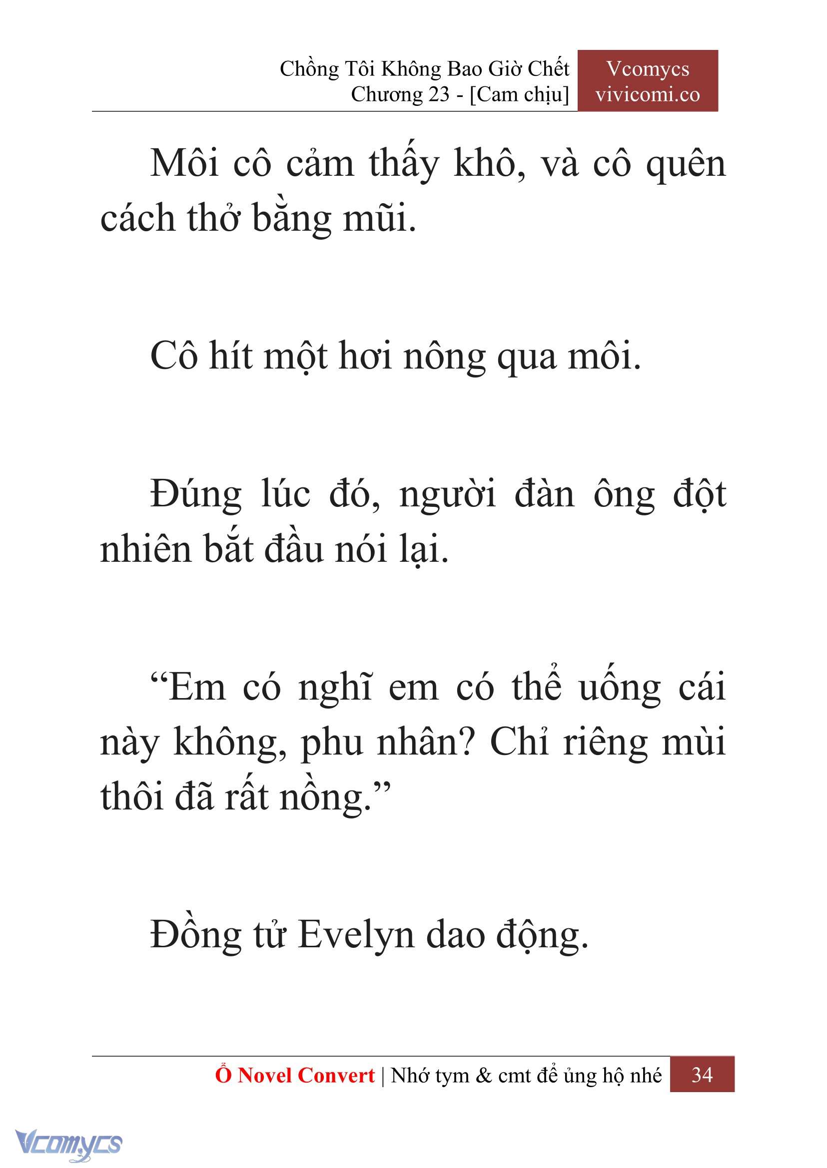 [Novel] Chồng Tôi Không Bao Giờ Chết Chap 23 - Trang 2