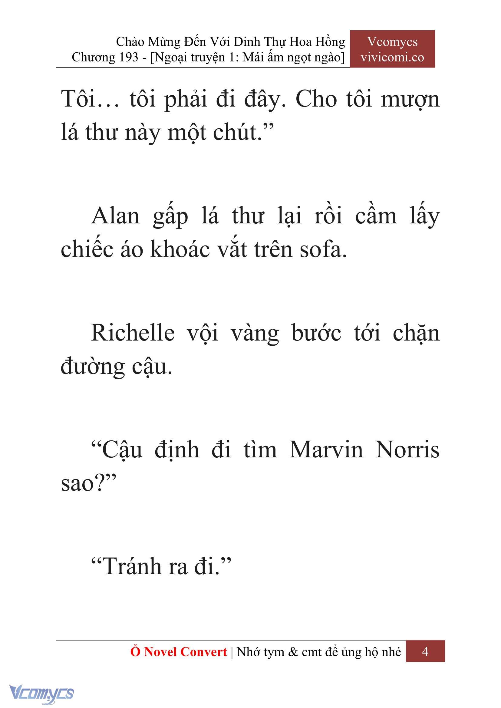 [Novel] Chào Mừng Đến Với Dinh Thự Hoa Hồng Chap 193 - Trang 2