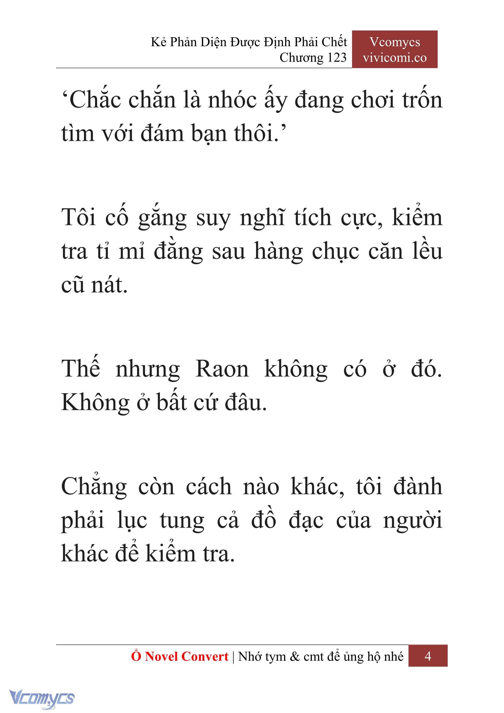 [Novel] Kẻ Phản Diện Được Định Phải Chết Chap 123 - Trang 2