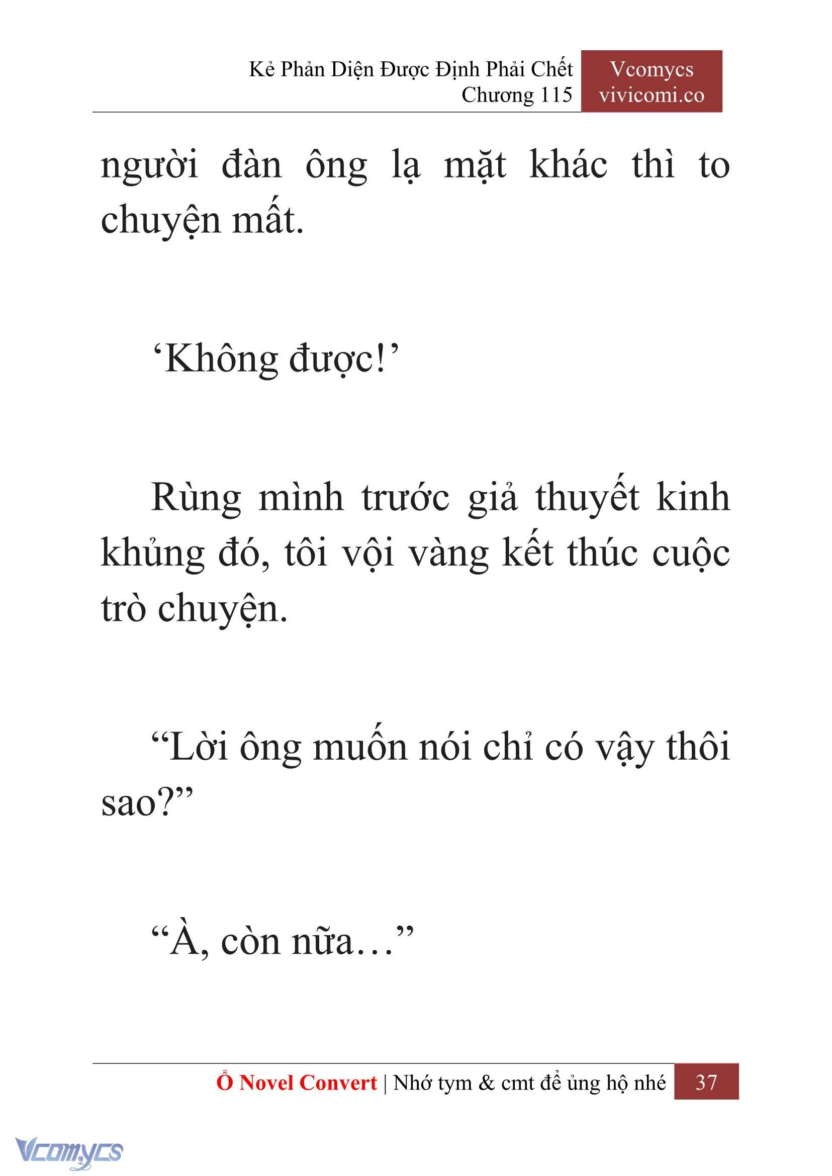 [Novel] Kẻ Phản Diện Được Định Phải Chết Chap 115 - Trang 2