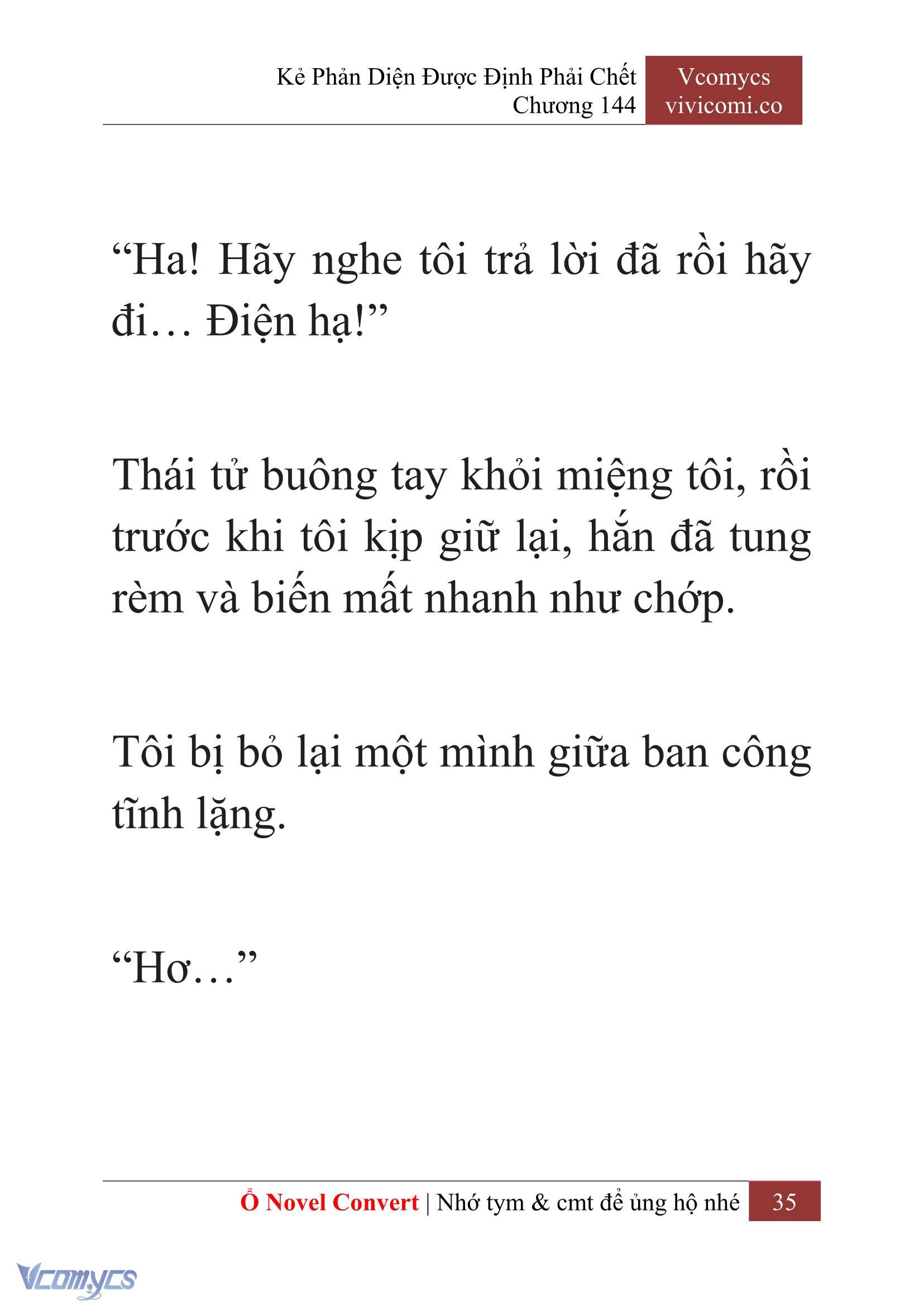 [Novel] Kẻ Phản Diện Được Định Phải Chết Chap 144 - Trang 2