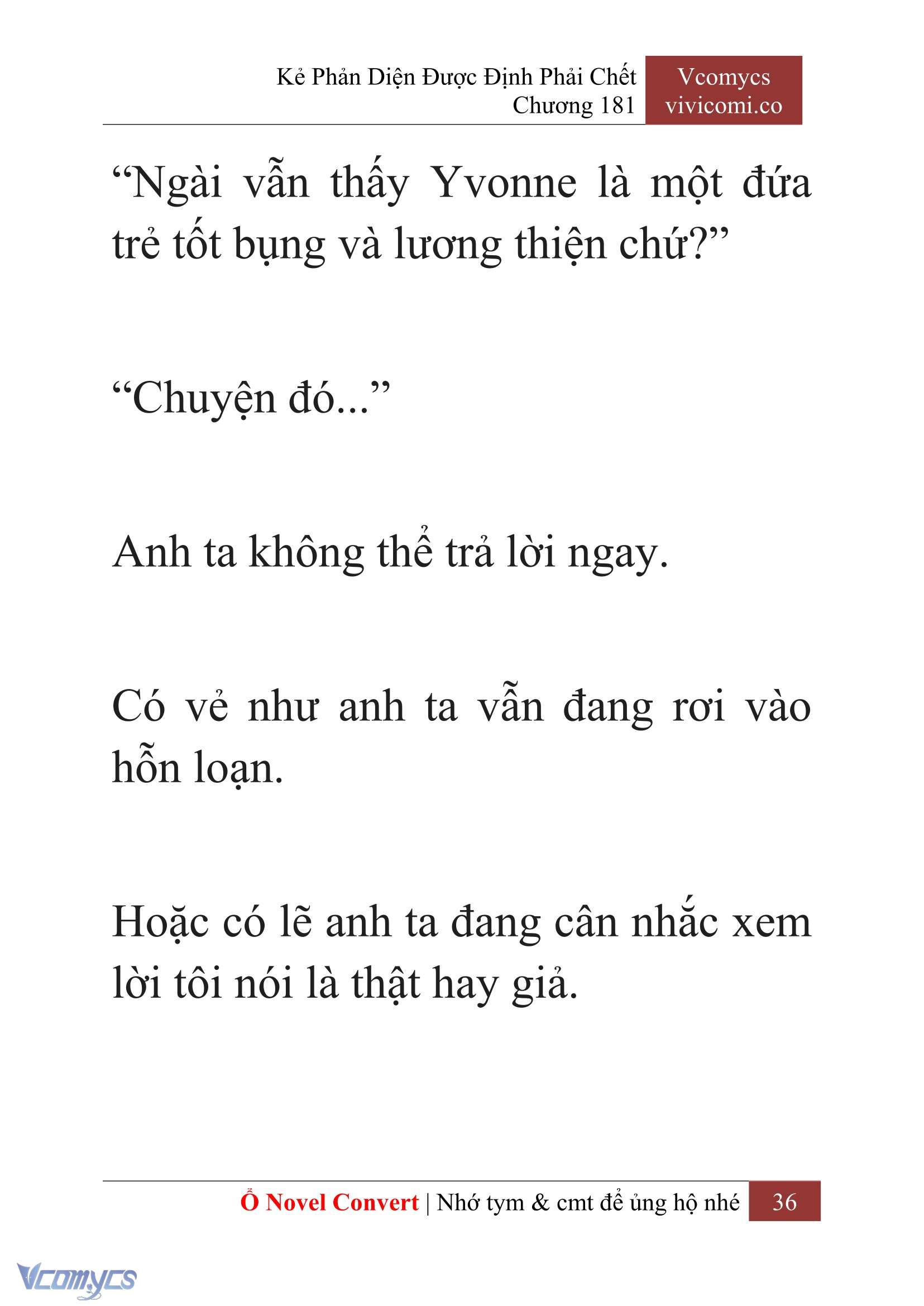[Novel] Kẻ Phản Diện Được Định Phải Chết Chap 181 - Trang 2