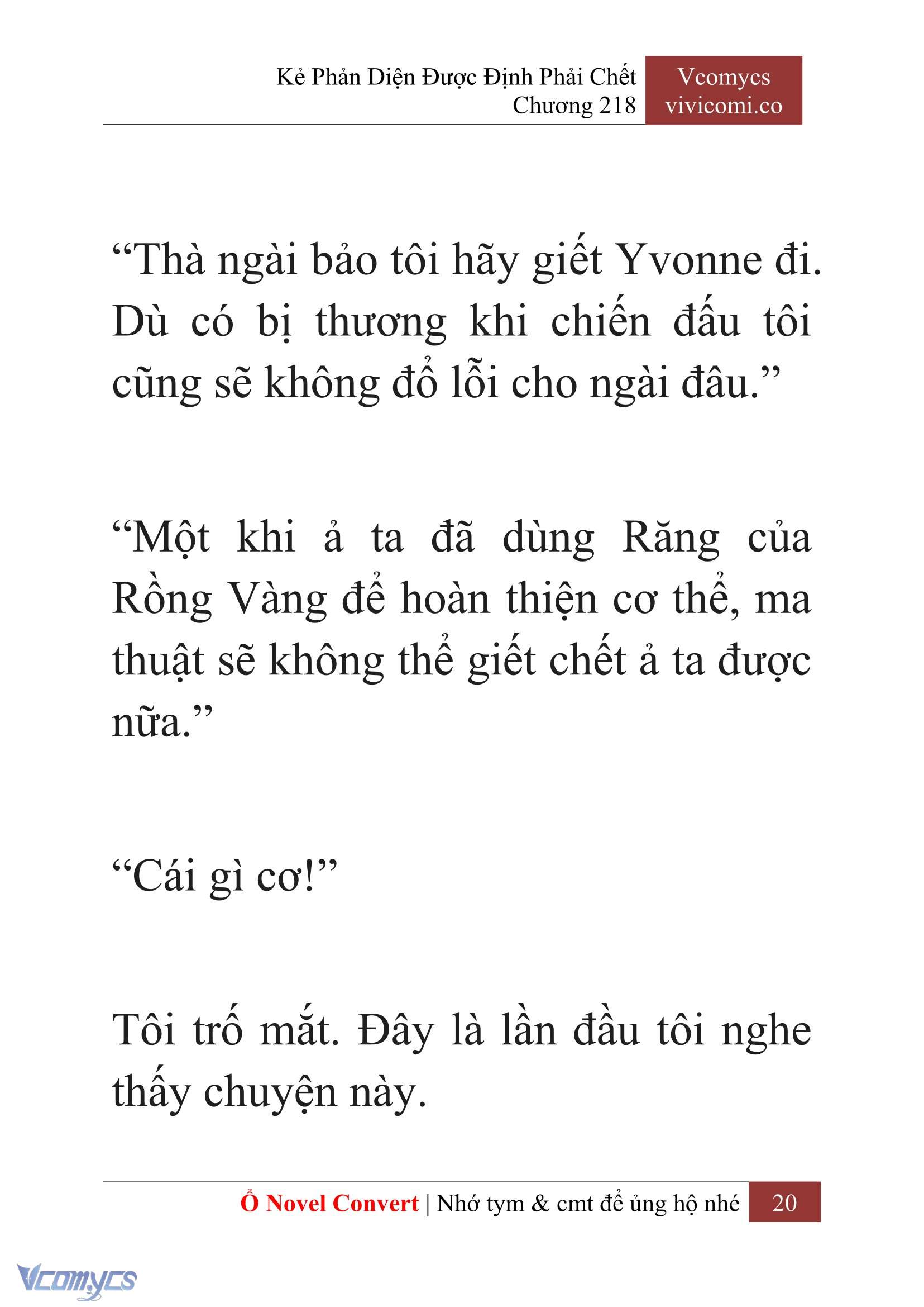 [Novel] Kẻ Phản Diện Được Định Phải Chết Chap 218 - Next Chap 219