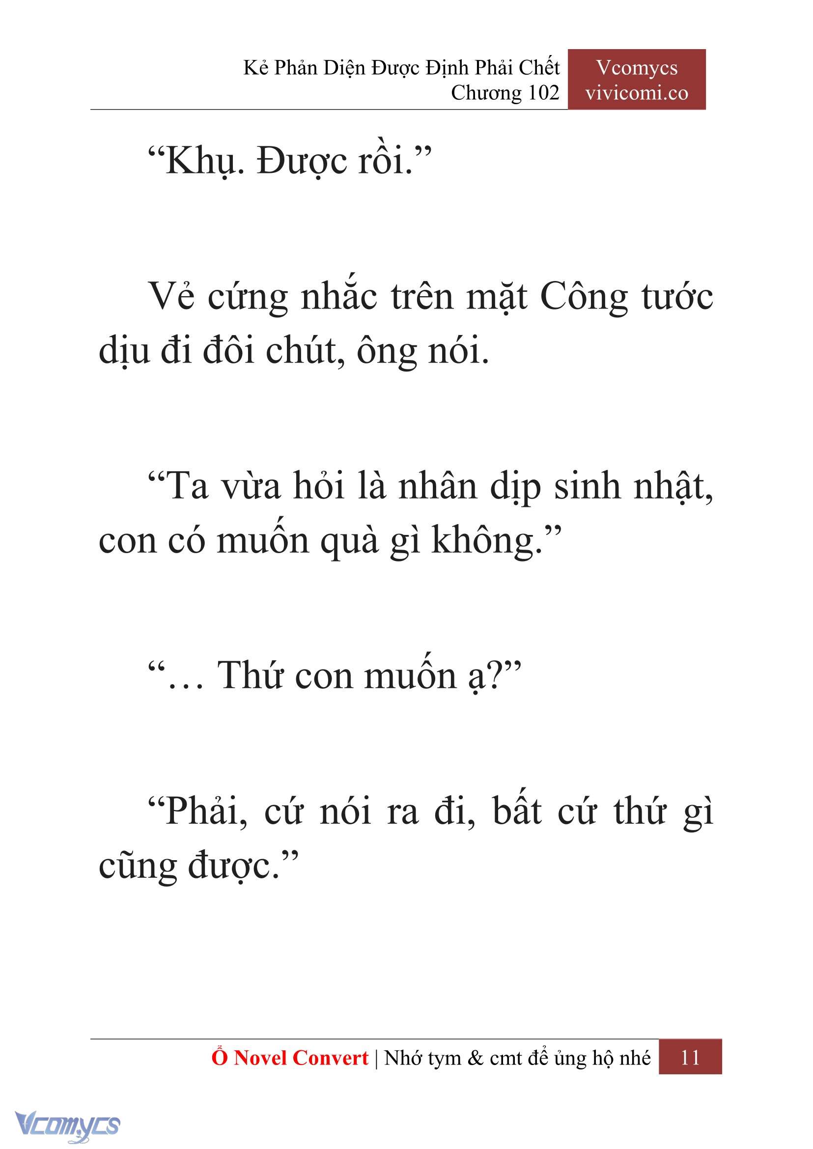 [Novel] Kẻ Phản Diện Được Định Phải Chết Chap 102 - Trang 2