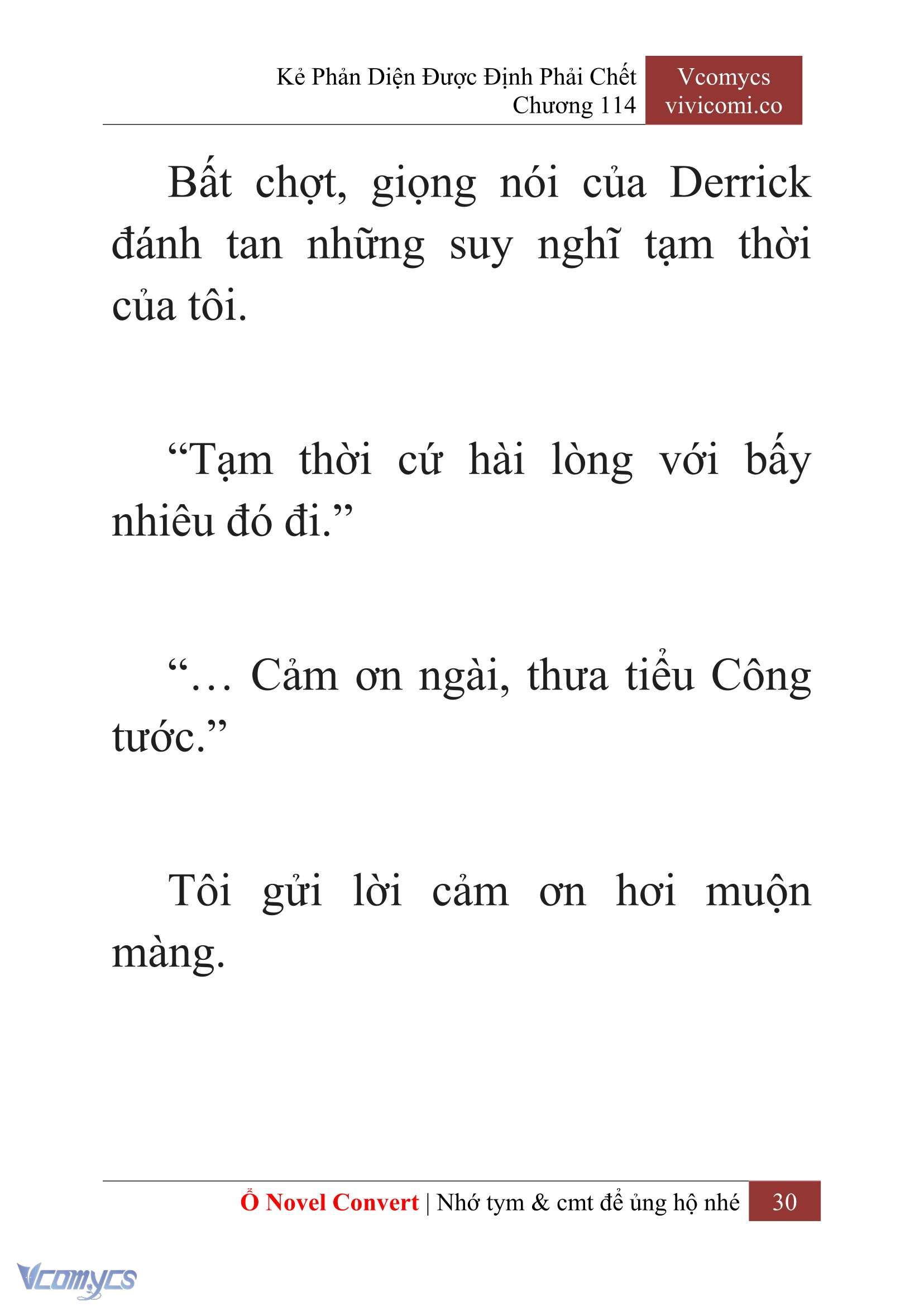 [Novel] Kẻ Phản Diện Được Định Phải Chết Chap 114 - Trang 2