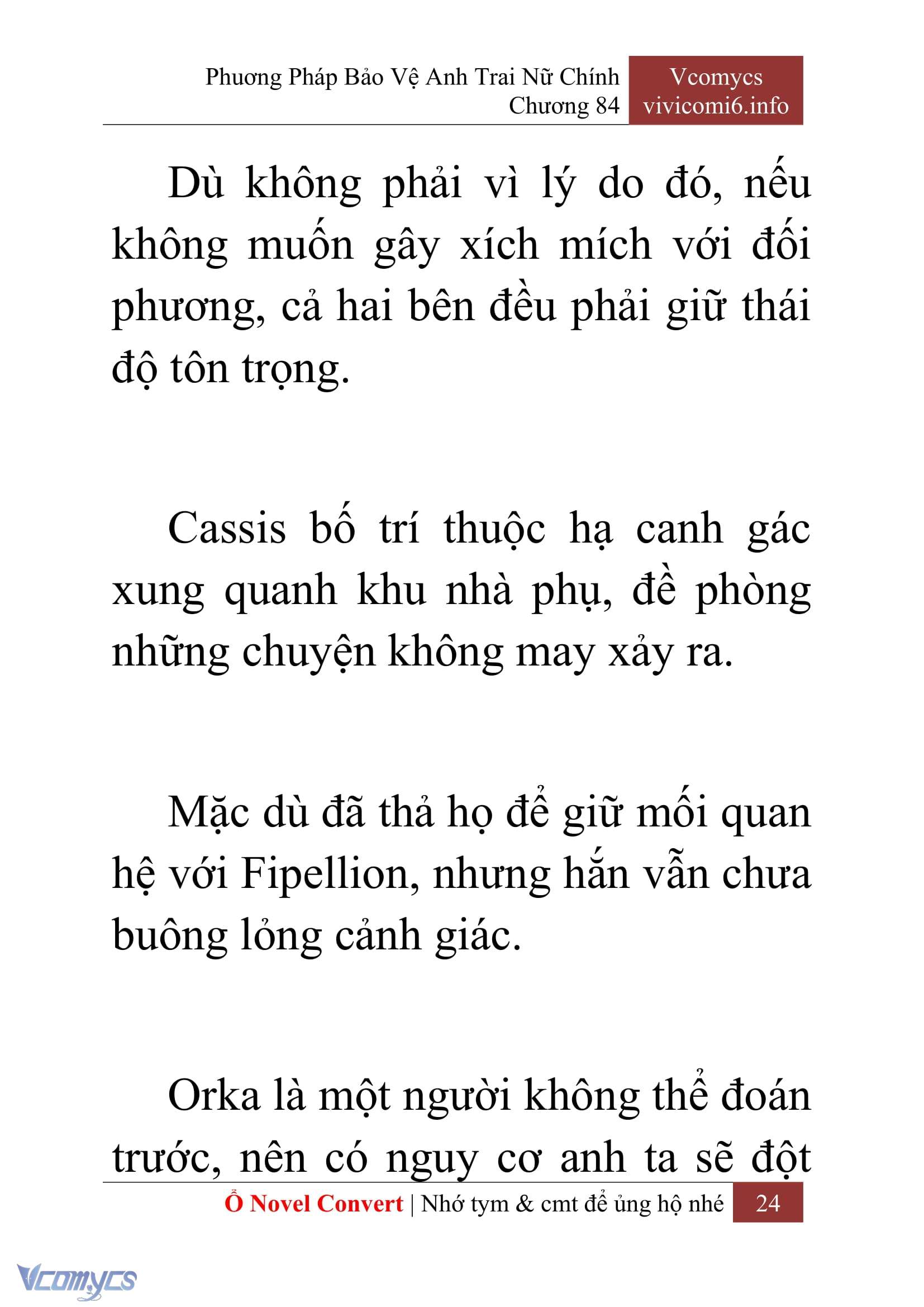 [Novel] Phương Pháp Bảo Vệ Anh Trai Nữ Chính Chap 84 - Trang 2