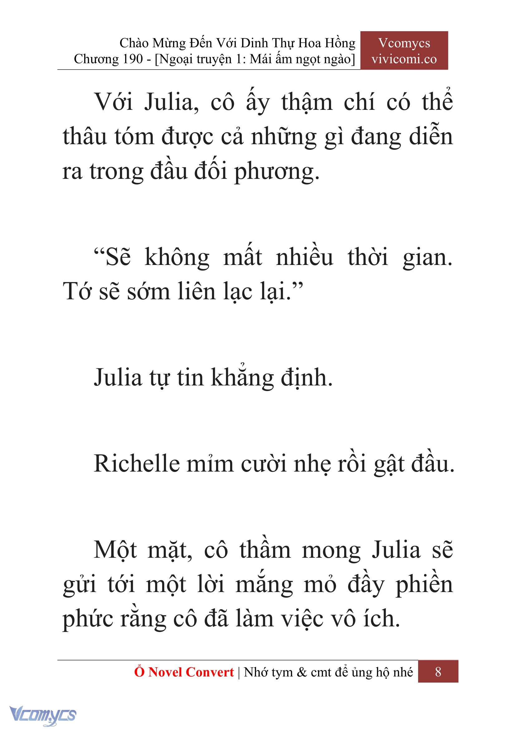 [Novel] Chào Mừng Đến Với Dinh Thự Hoa Hồng Chap 190 - Trang 2
