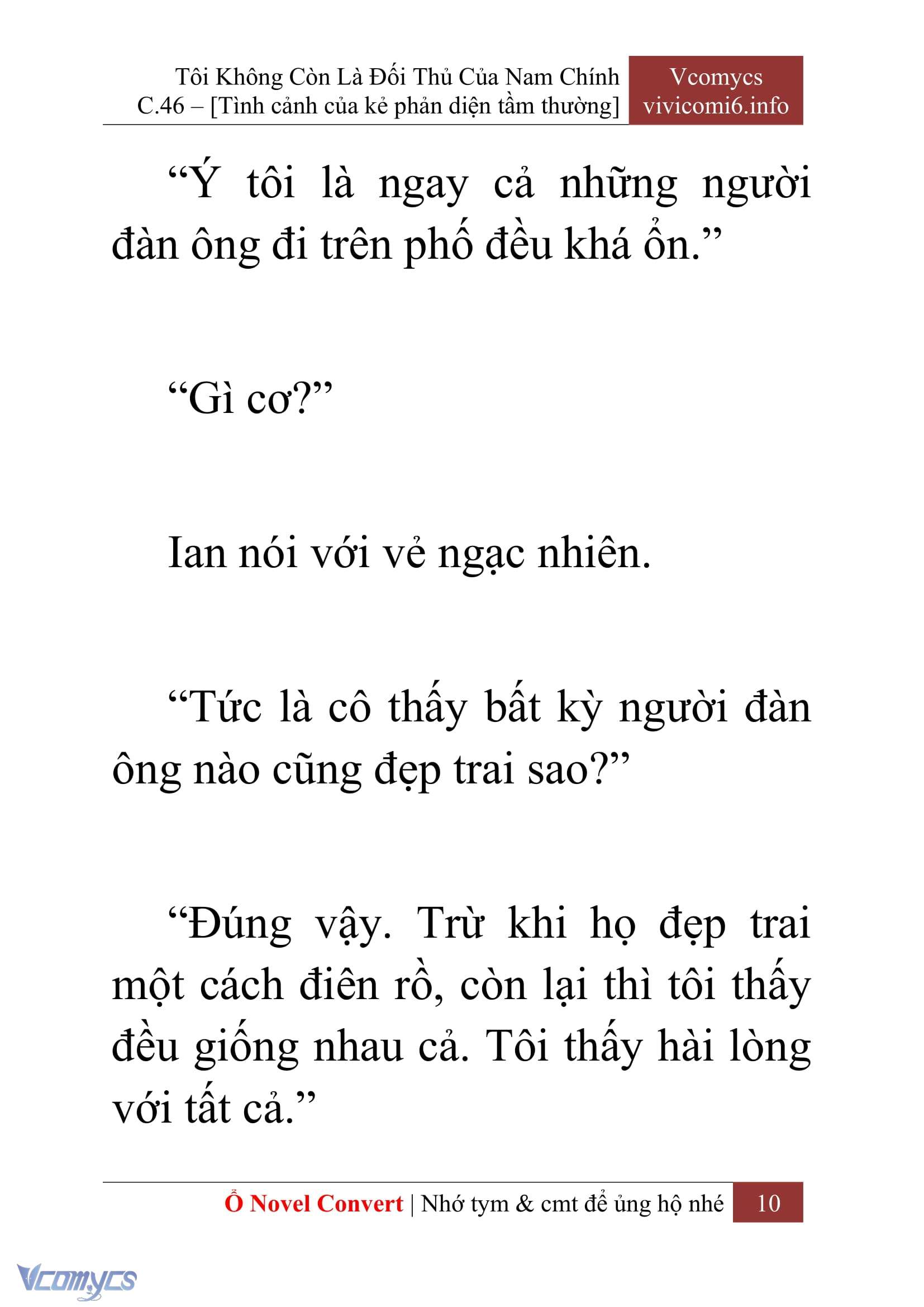 [Novel] Tôi Không Còn Là Đối Thủ Của Nam Chính Chap 46 - Trang 2