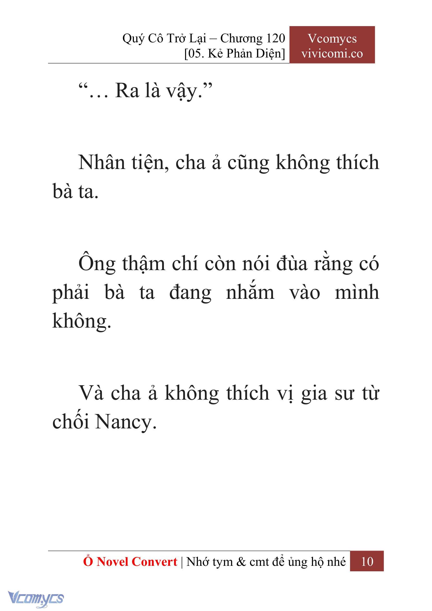 [Novel] Quý Cô Trở Lại Chap 120 - Trang 2