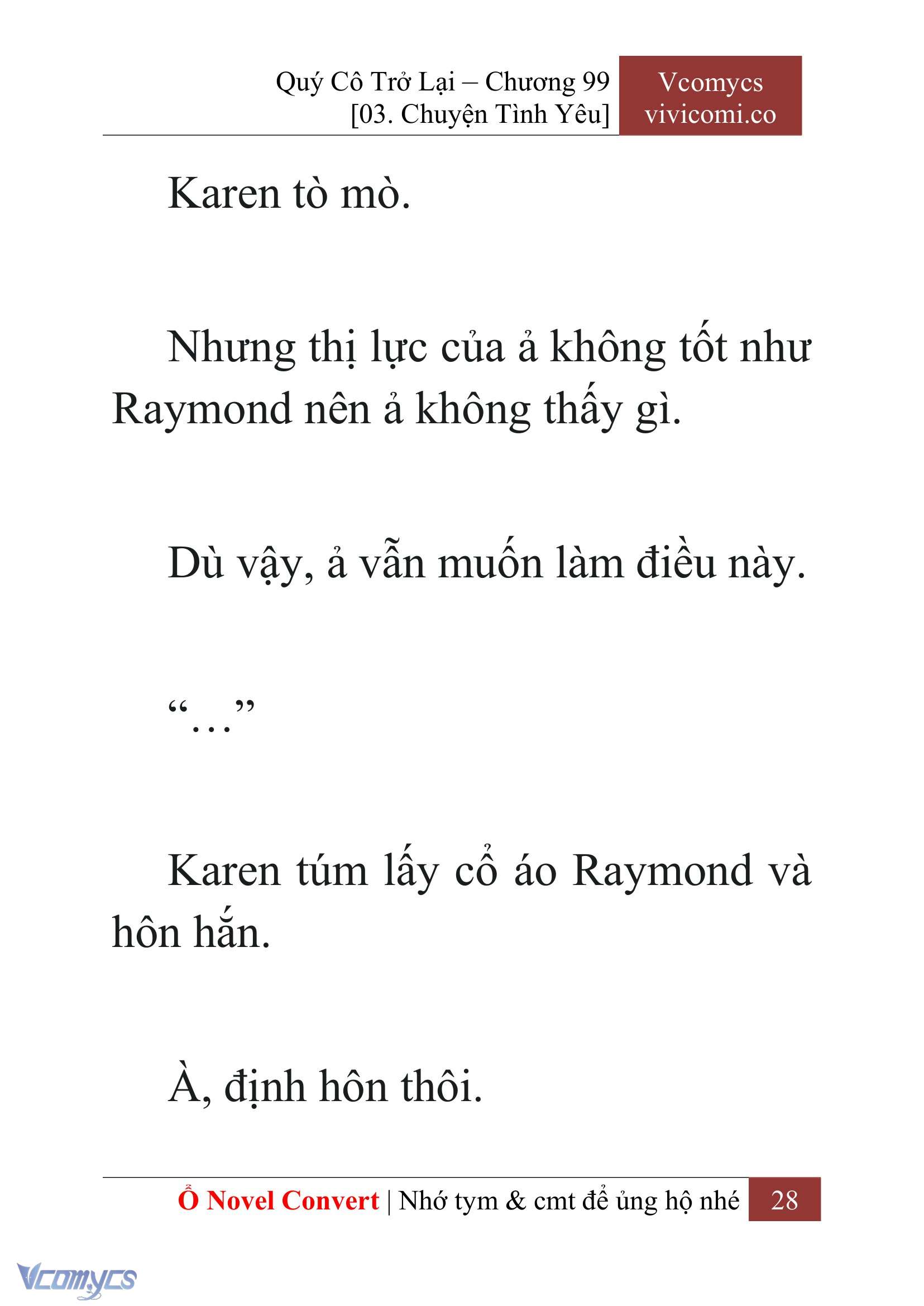 [Novel] Quý Cô Trở Lại Chap 99 - Trang 2