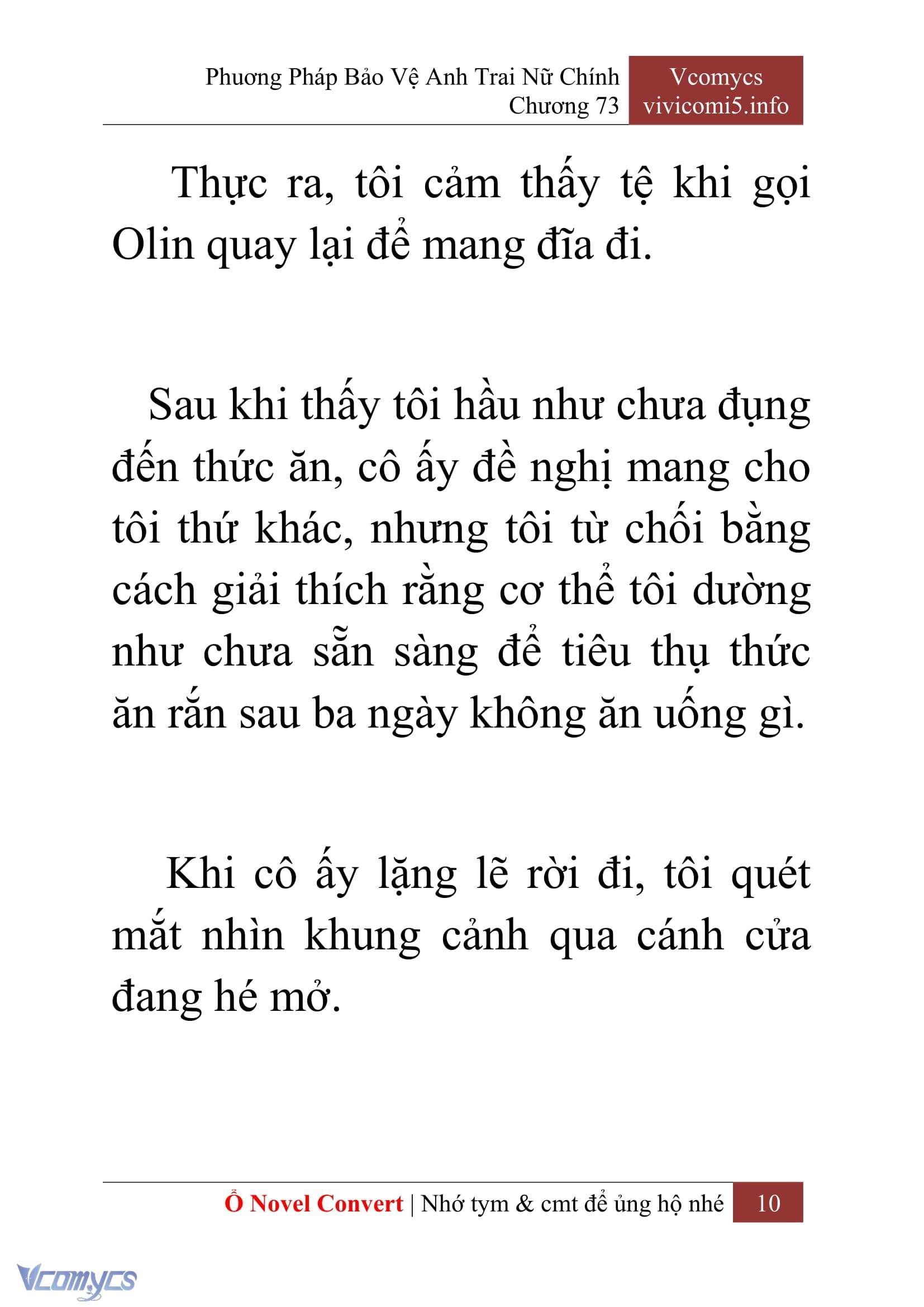 [Novel] Phương Pháp Bảo Vệ Anh Trai Nữ Chính Chap 73 - Trang 2