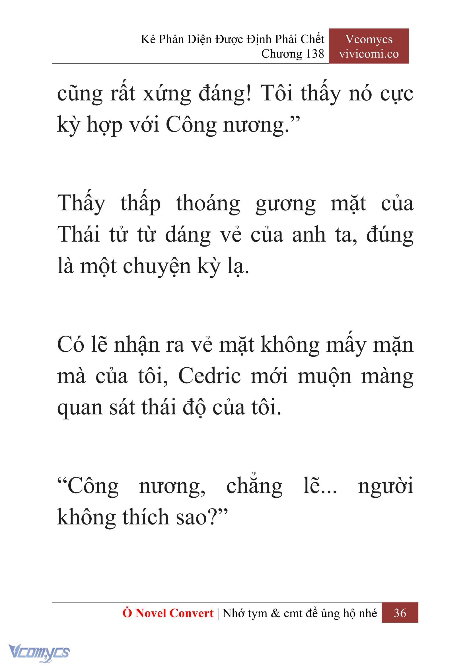 [Novel] Kẻ Phản Diện Được Định Phải Chết Chap 138 - Trang 2