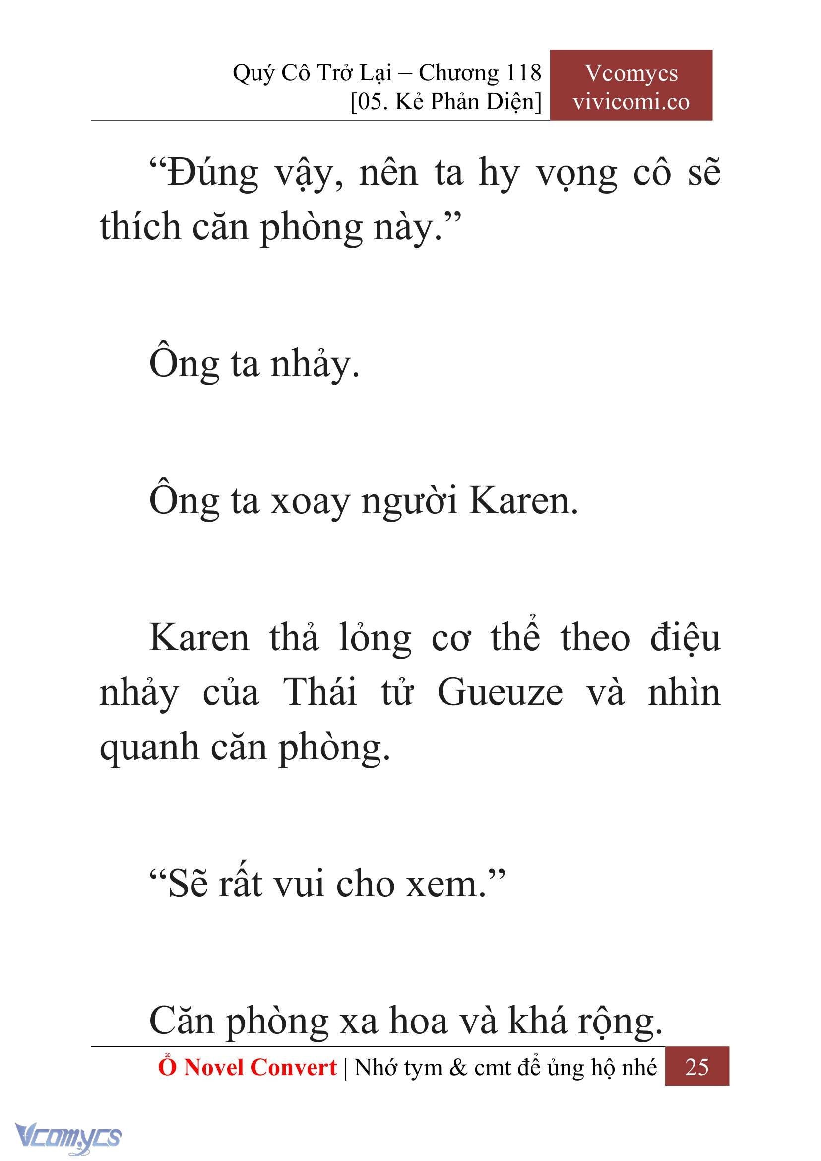 [Novel] Quý Cô Trở Lại Chap 118 - Next Chap 119