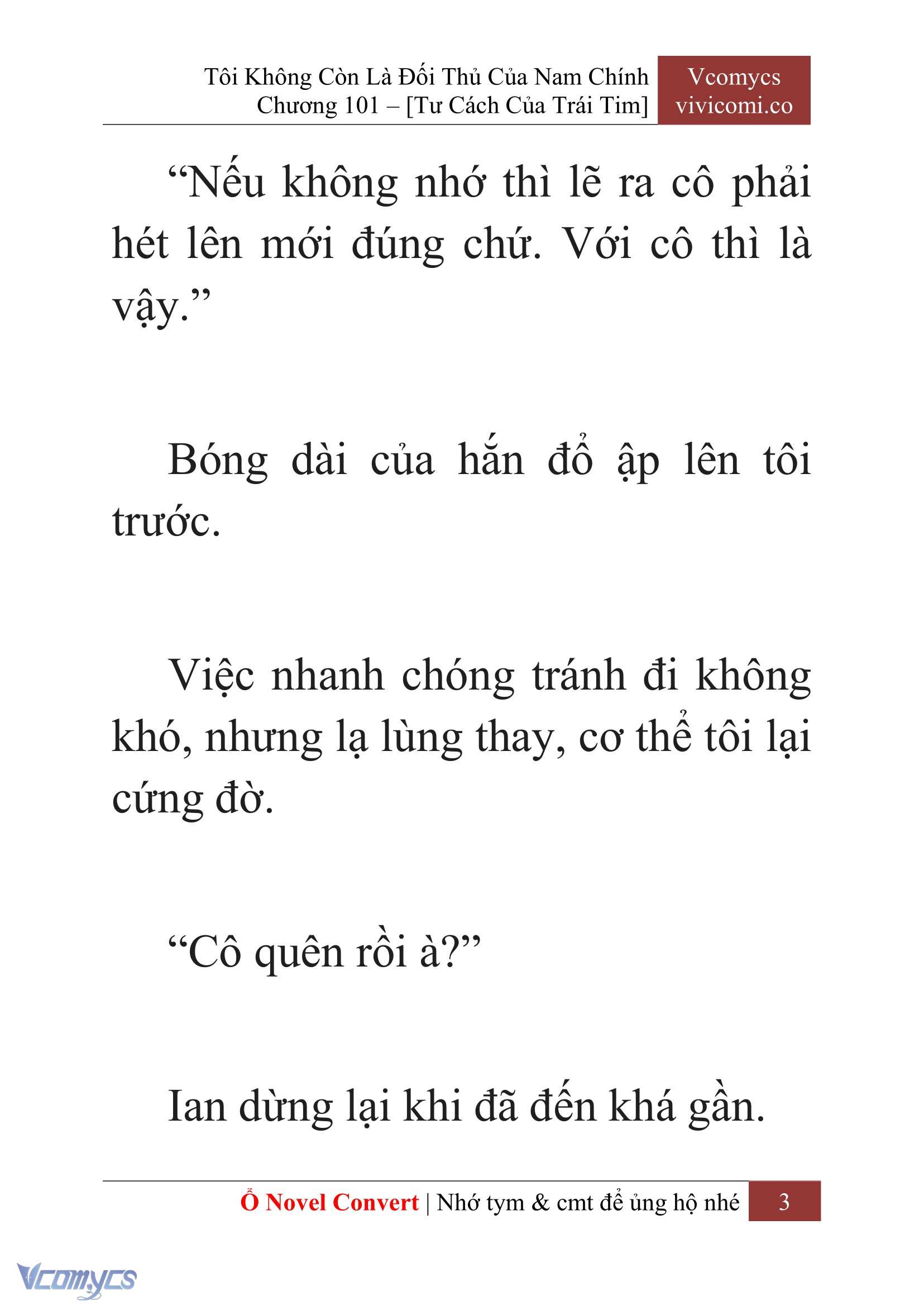 [Novel] Tôi Không Còn Là Đối Thủ Của Nam Chính Chap 101 - Trang 2