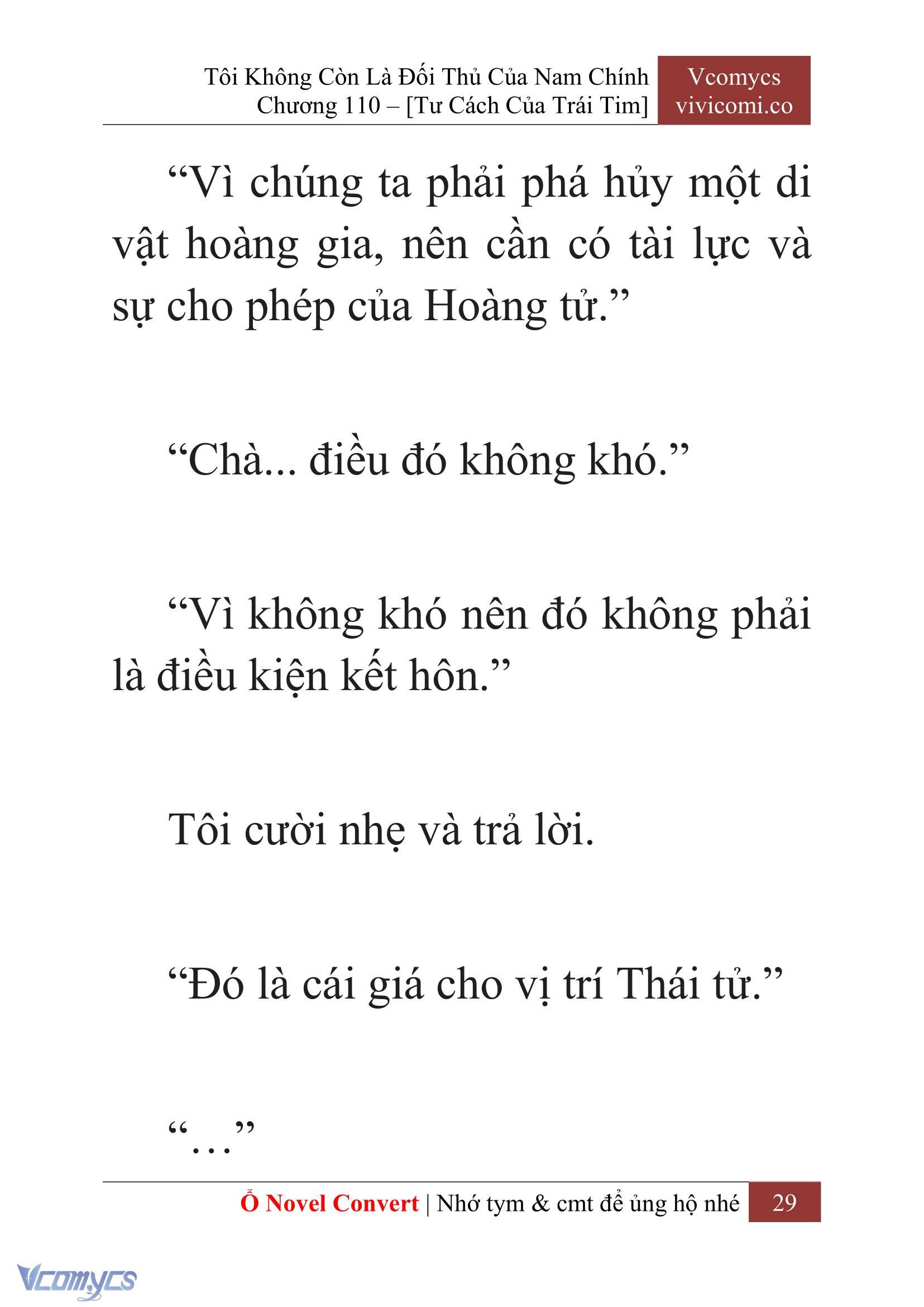 [Novel] Tôi Không Còn Là Đối Thủ Của Nam Chính Chap 110 - Trang 2