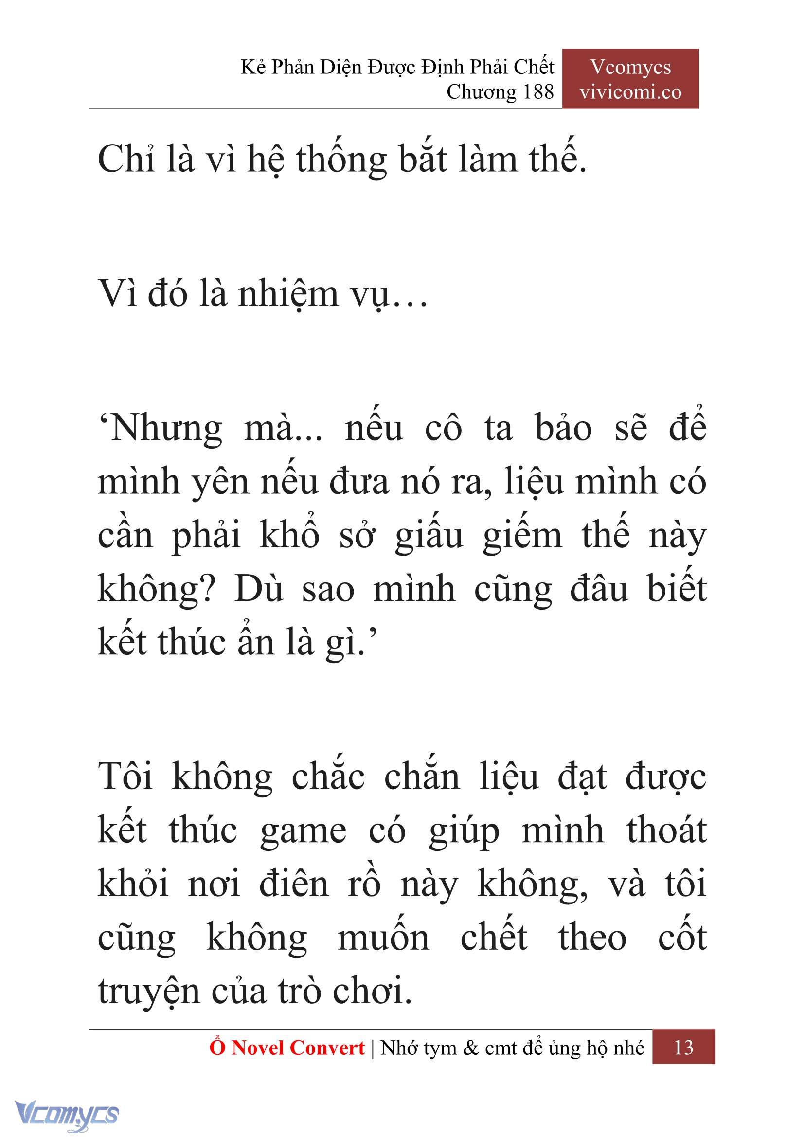 [Novel] Kẻ Phản Diện Được Định Phải Chết Chap 188 - Trang 2