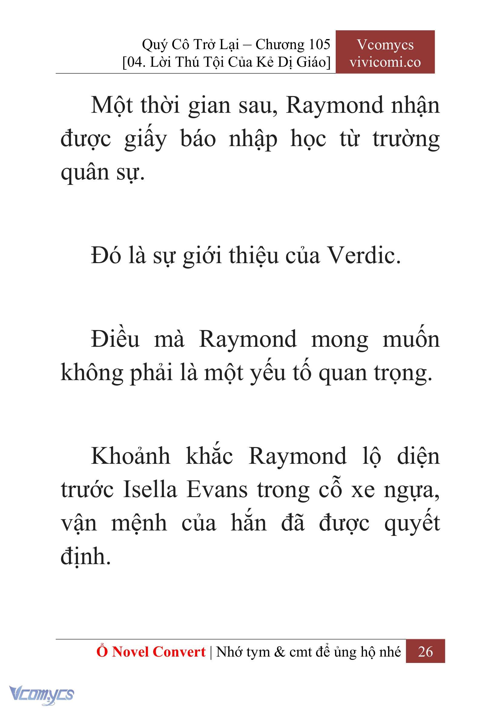 [Novel] Quý Cô Trở Lại Chap 105 - Trang 2