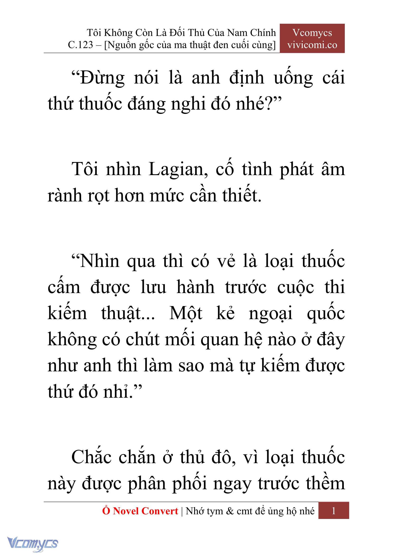 [Novel] Tôi Không Còn Là Đối Thủ Của Nam Chính Chap 123 - Trang 2