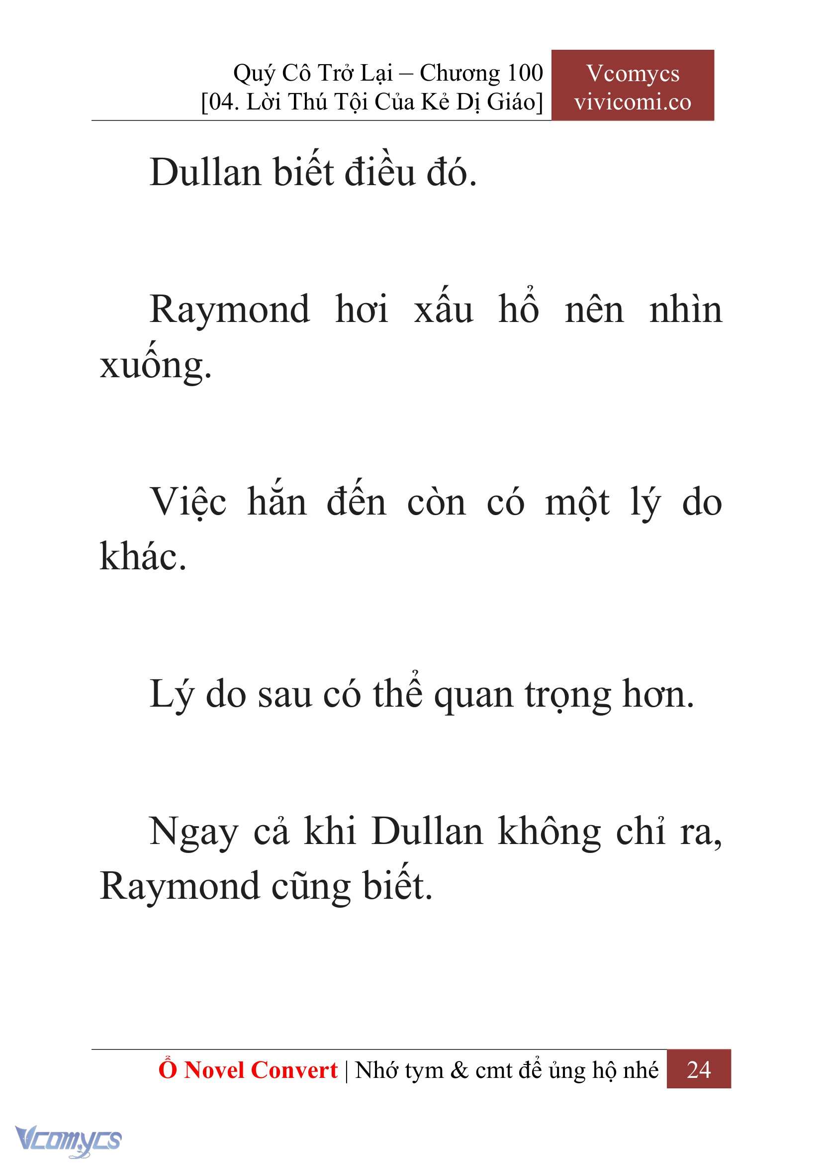 [Novel] Quý Cô Trở Lại Chap 100 - Trang 2