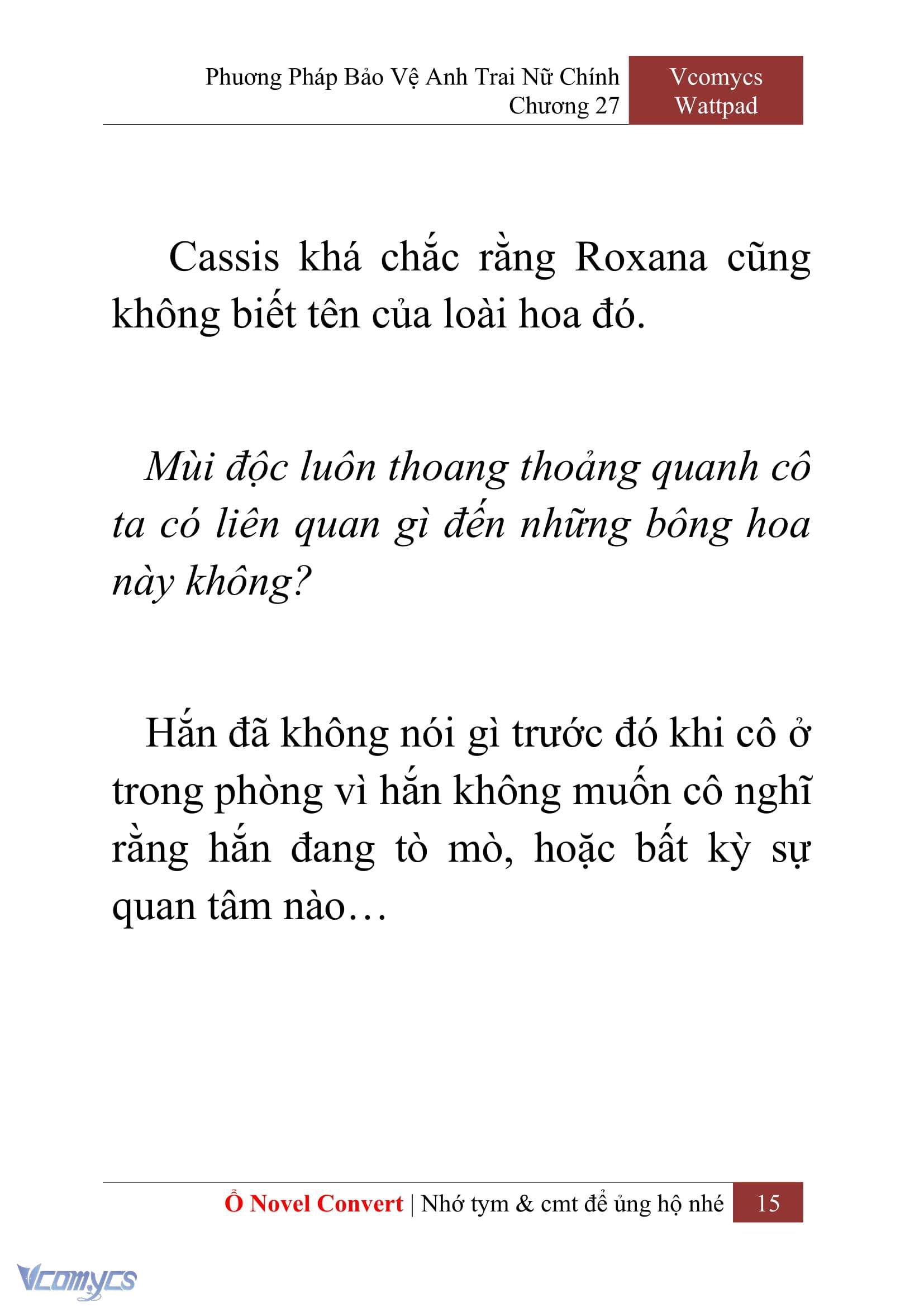 [Novel] Phương Pháp Bảo Vệ Anh Trai Nữ Chính Chap 27 - Trang 2