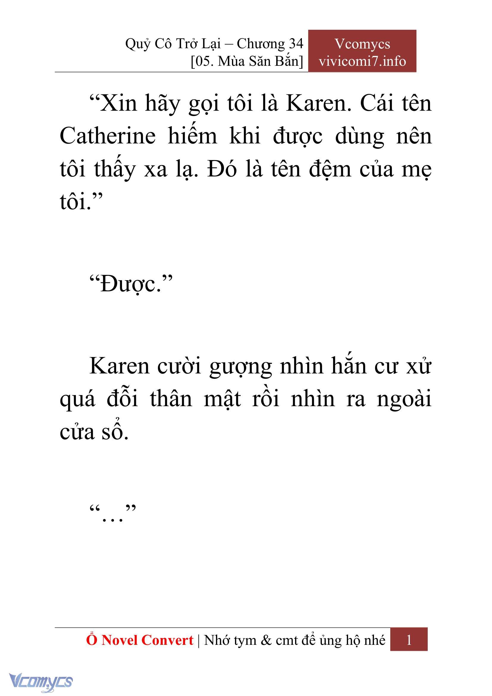 [Novel] Quý Cô Trở Lại Chap 34 - Trang 2