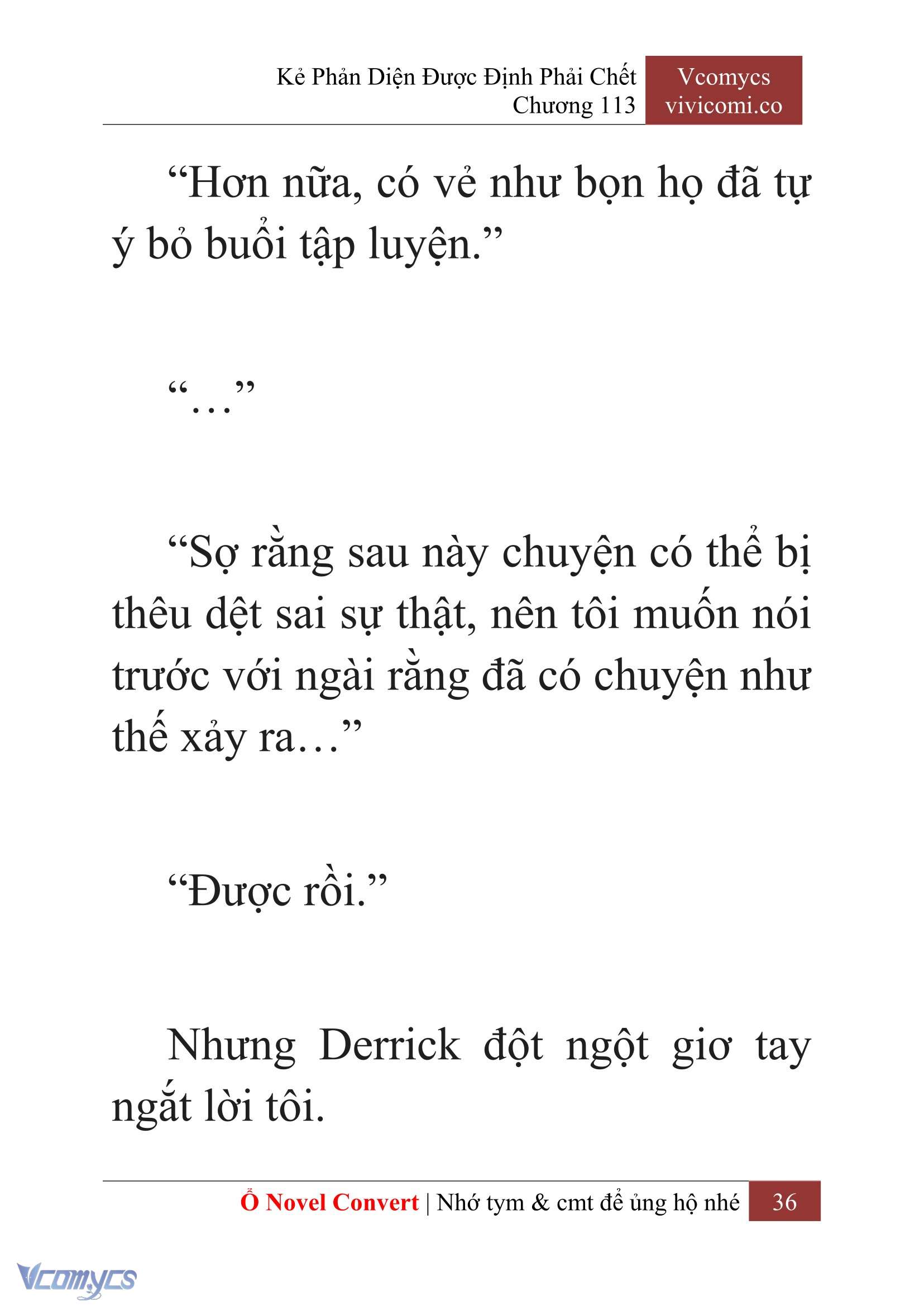 [Novel] Kẻ Phản Diện Được Định Phải Chết Chap 113 - Next Chap 114