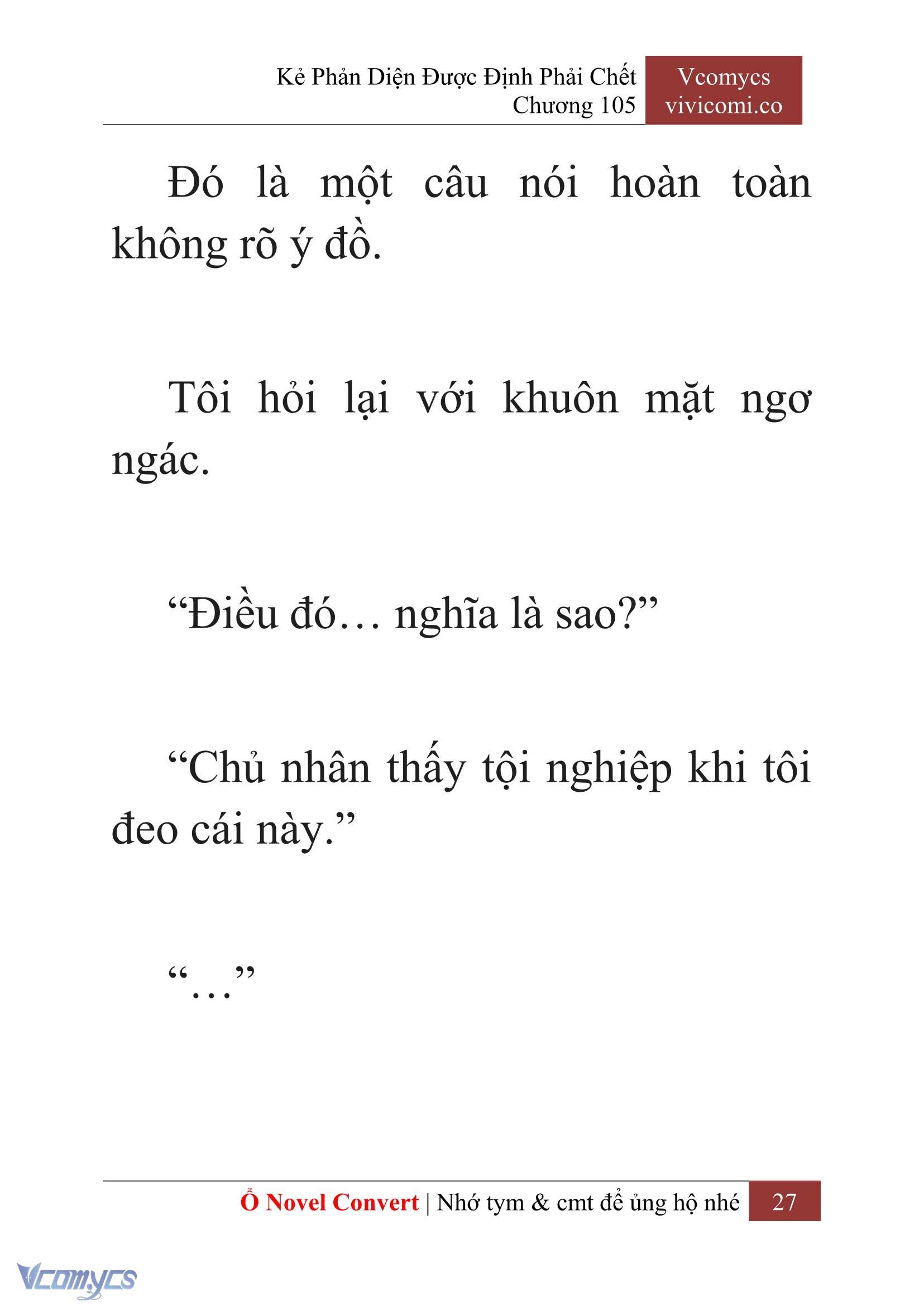 [Novel] Kẻ Phản Diện Được Định Phải Chết Chap 105 - Next Chap 106