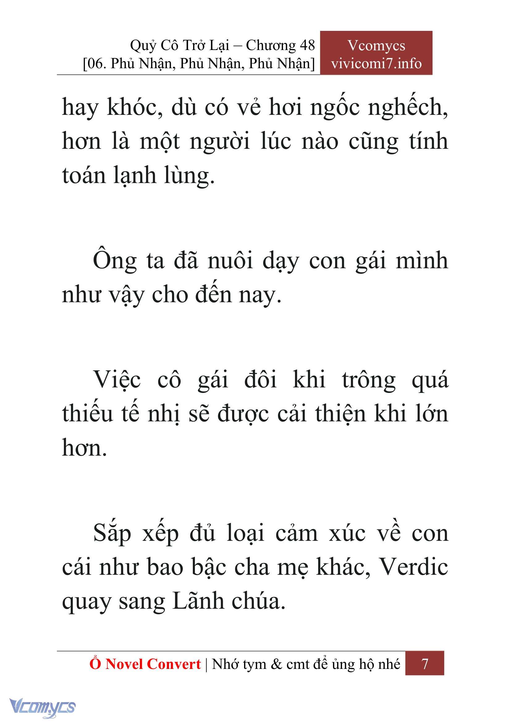 [Novel] Quý Cô Trở Lại Chap 48 - Trang 2