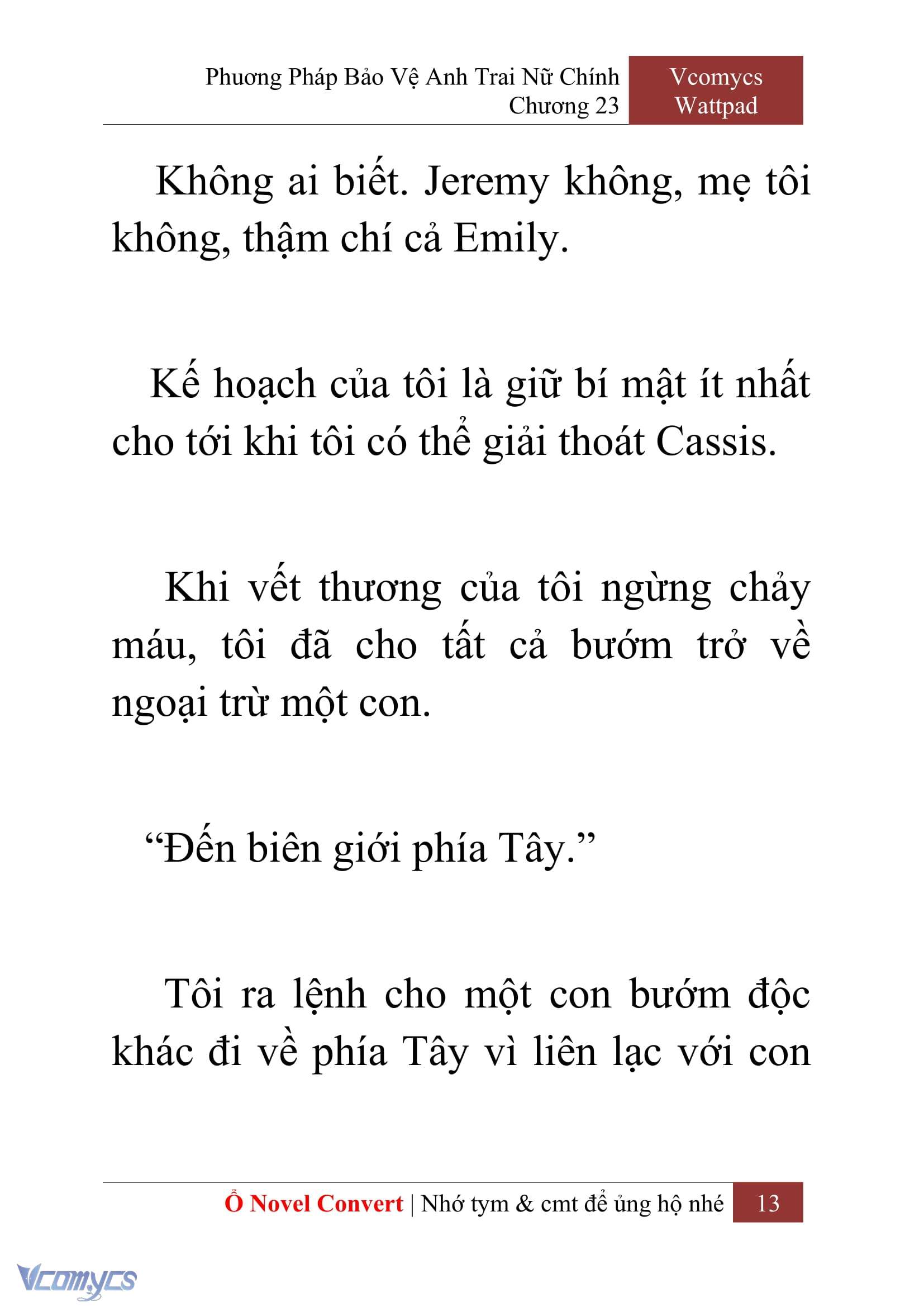 [Novel] Phương Pháp Bảo Vệ Anh Trai Nữ Chính Chap 23 - Trang 2