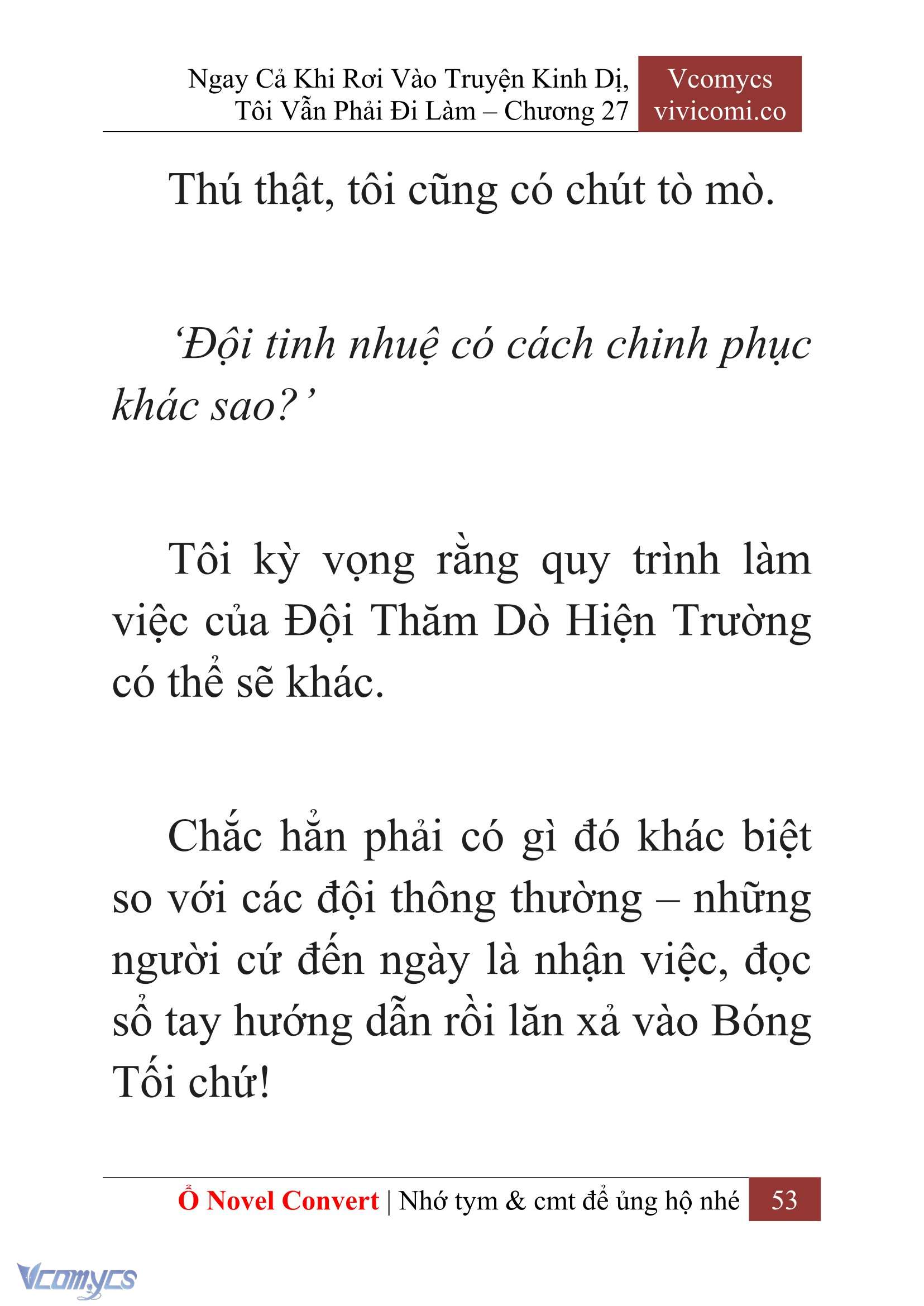 [Novel] Ngay Cả Khi Rơi Vào Truyện Kinh Dị, Tôi Vẫn Phải Đi Làm Chap 27 - Trang 2