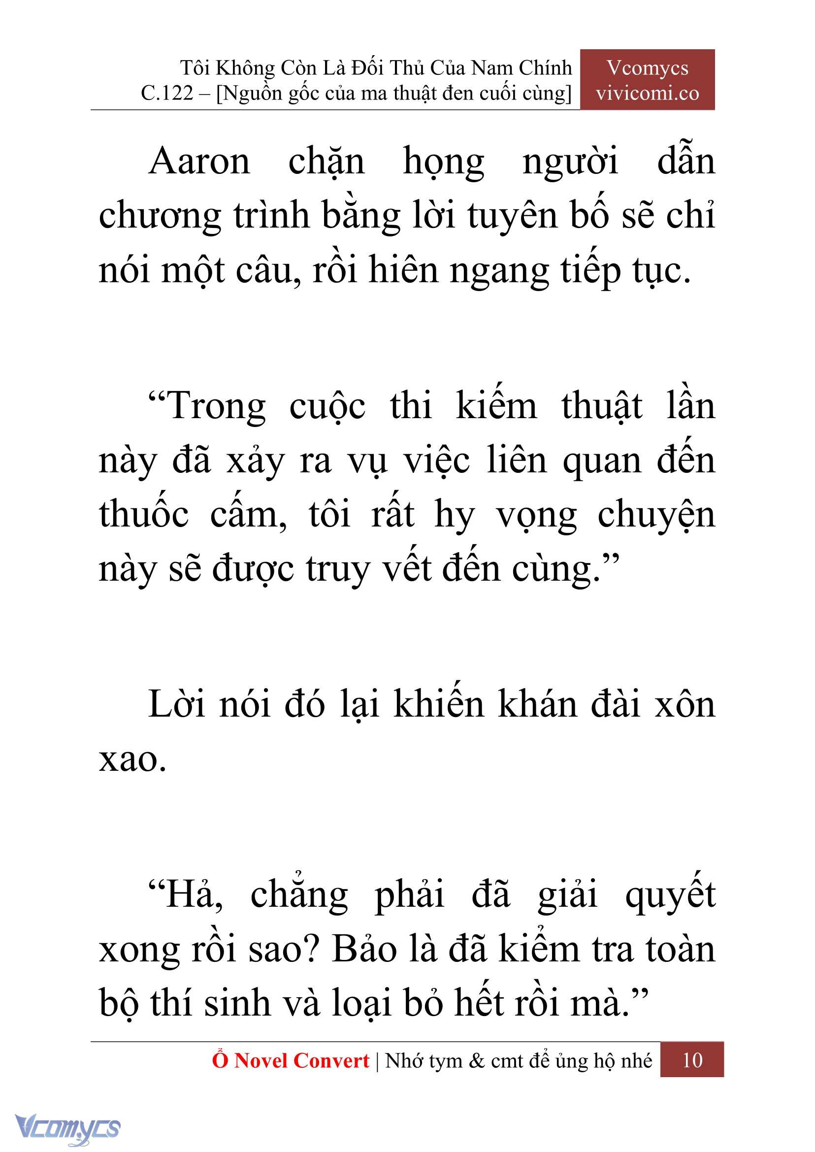 [Novel] Tôi Không Còn Là Đối Thủ Của Nam Chính Chap 122 - Trang 2