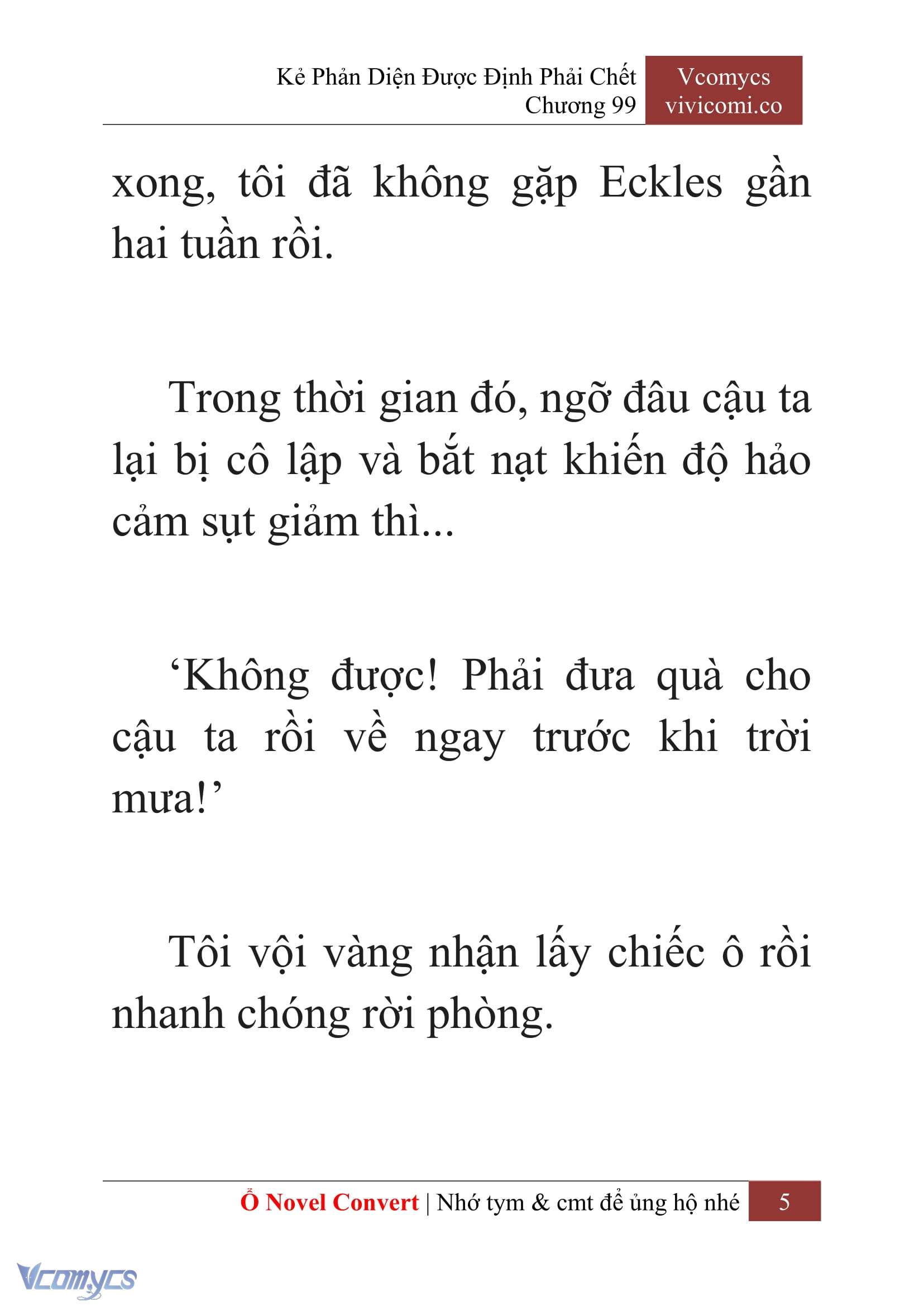 [Novel] Kẻ Phản Diện Được Định Phải Chết Chap 99 - Next Chap 100