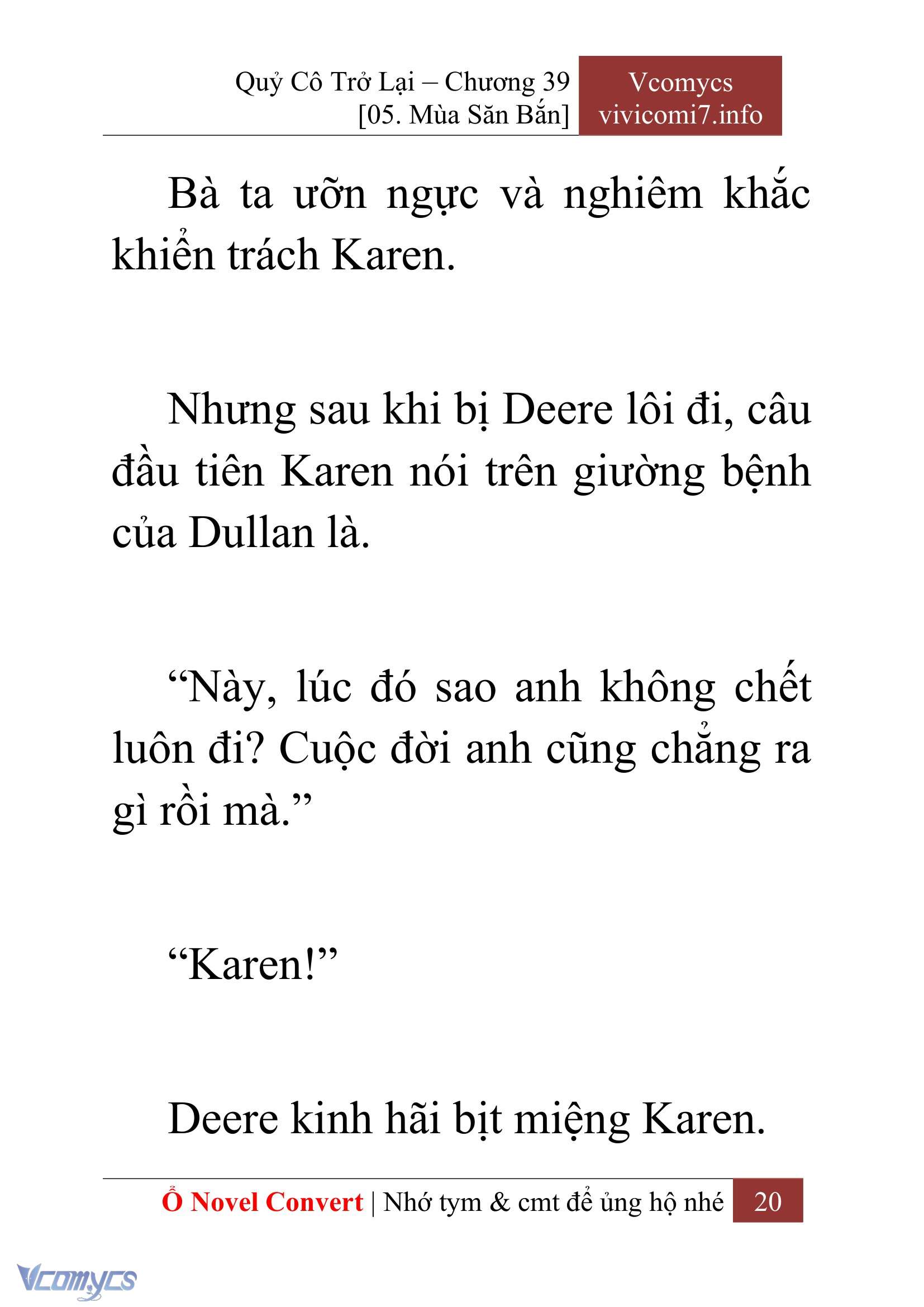 [Novel] Quý Cô Trở Lại Chap 39 - Trang 2