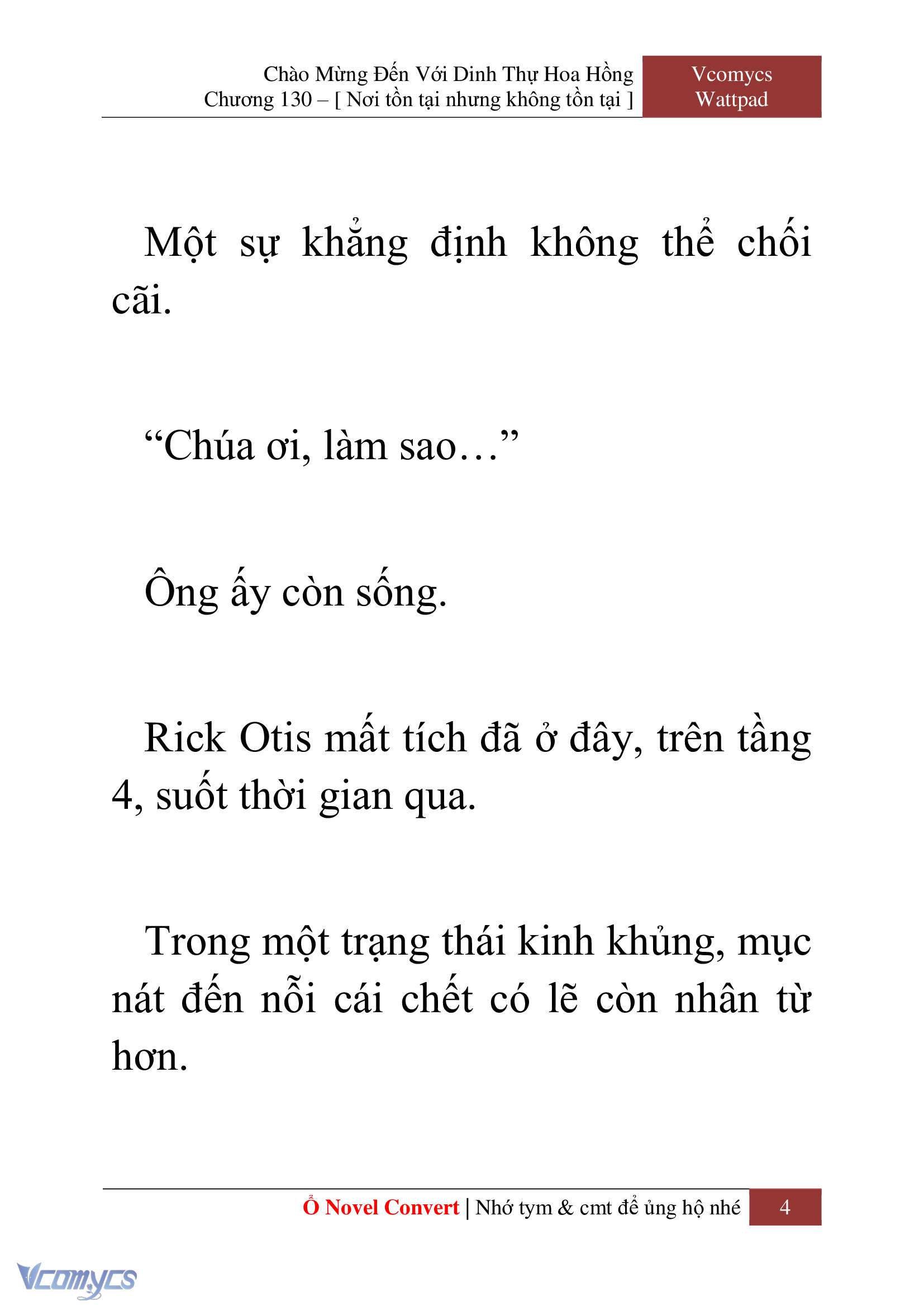 [Novel] Chào Mừng Đến Với Dinh Thự Hoa Hồng Chap 130 - Trang 2