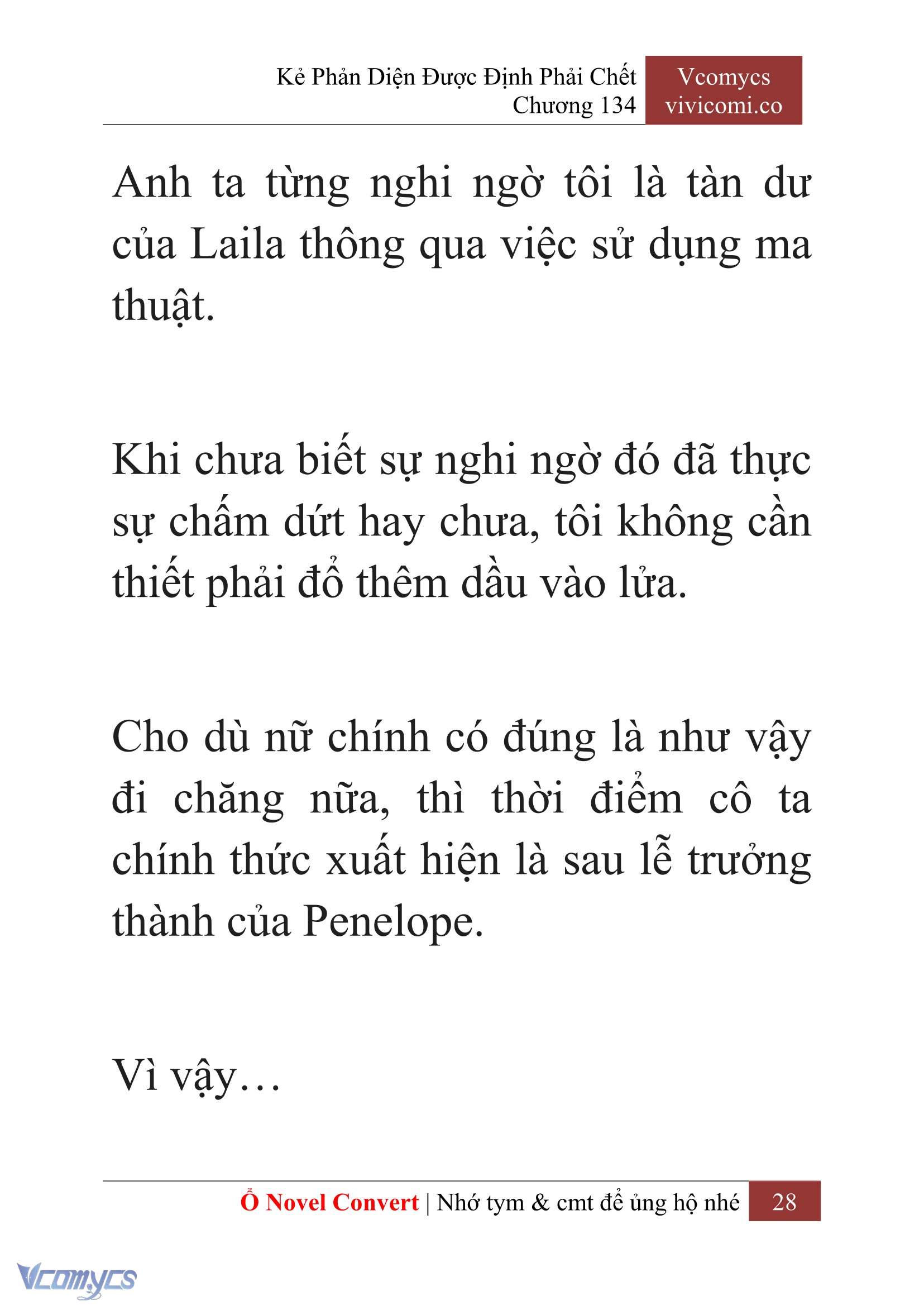 [Novel] Kẻ Phản Diện Được Định Phải Chết Chap 134 - Trang 2