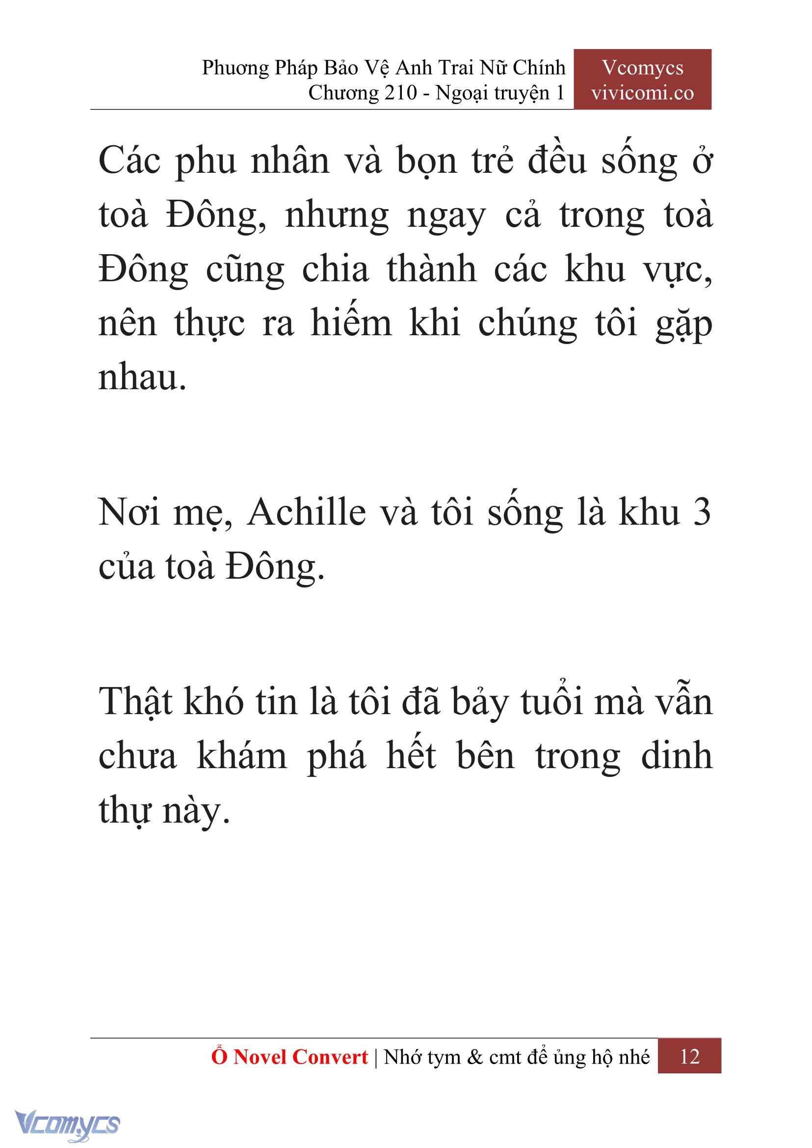 [Novel] Phương Pháp Bảo Vệ Anh Trai Nữ Chính Chap 210 - Trang 2