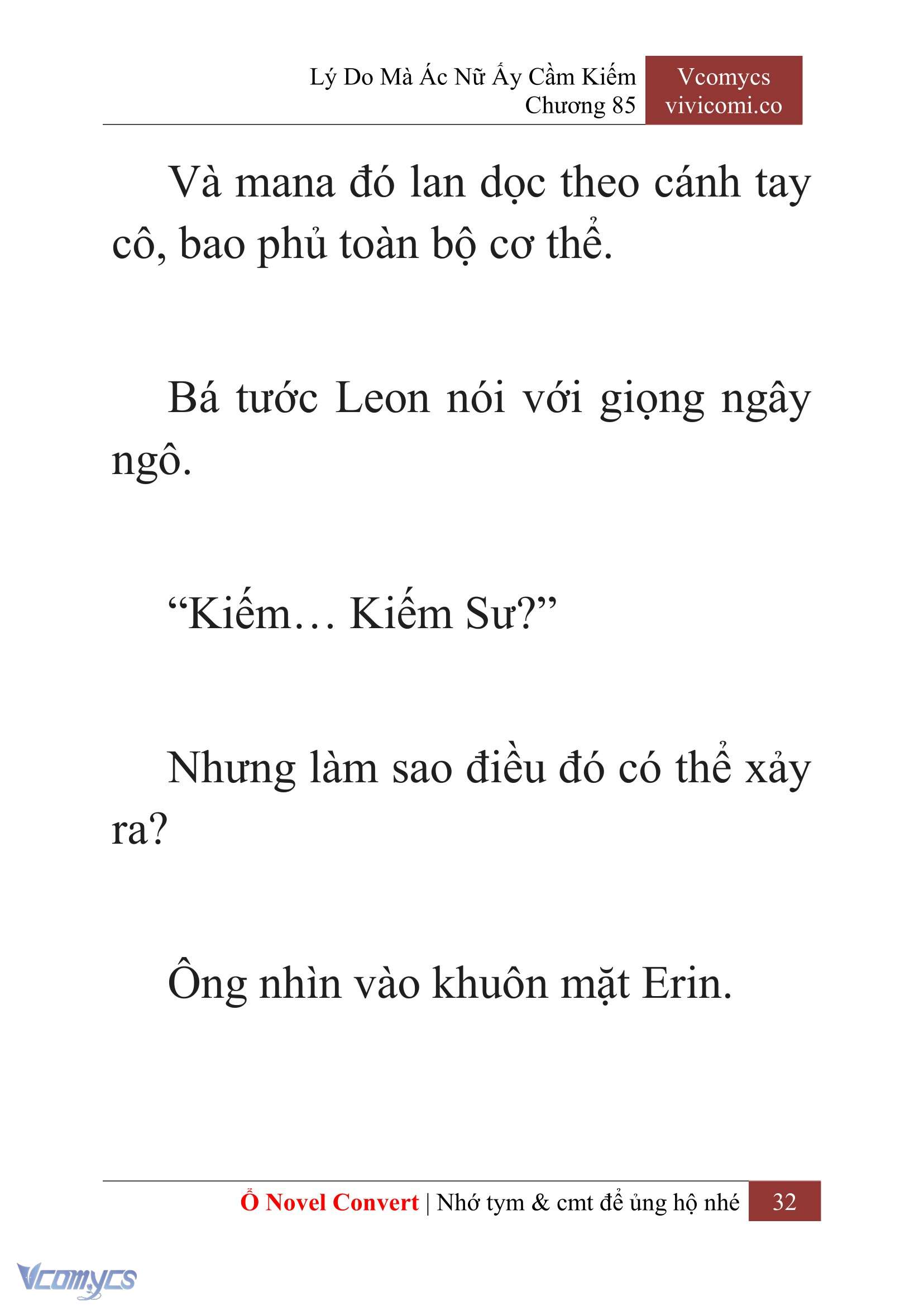 [Novel] Lý Do Mà Ác Nữ Ấy Cầm Kiếm Chap 85 - Next Chap 86