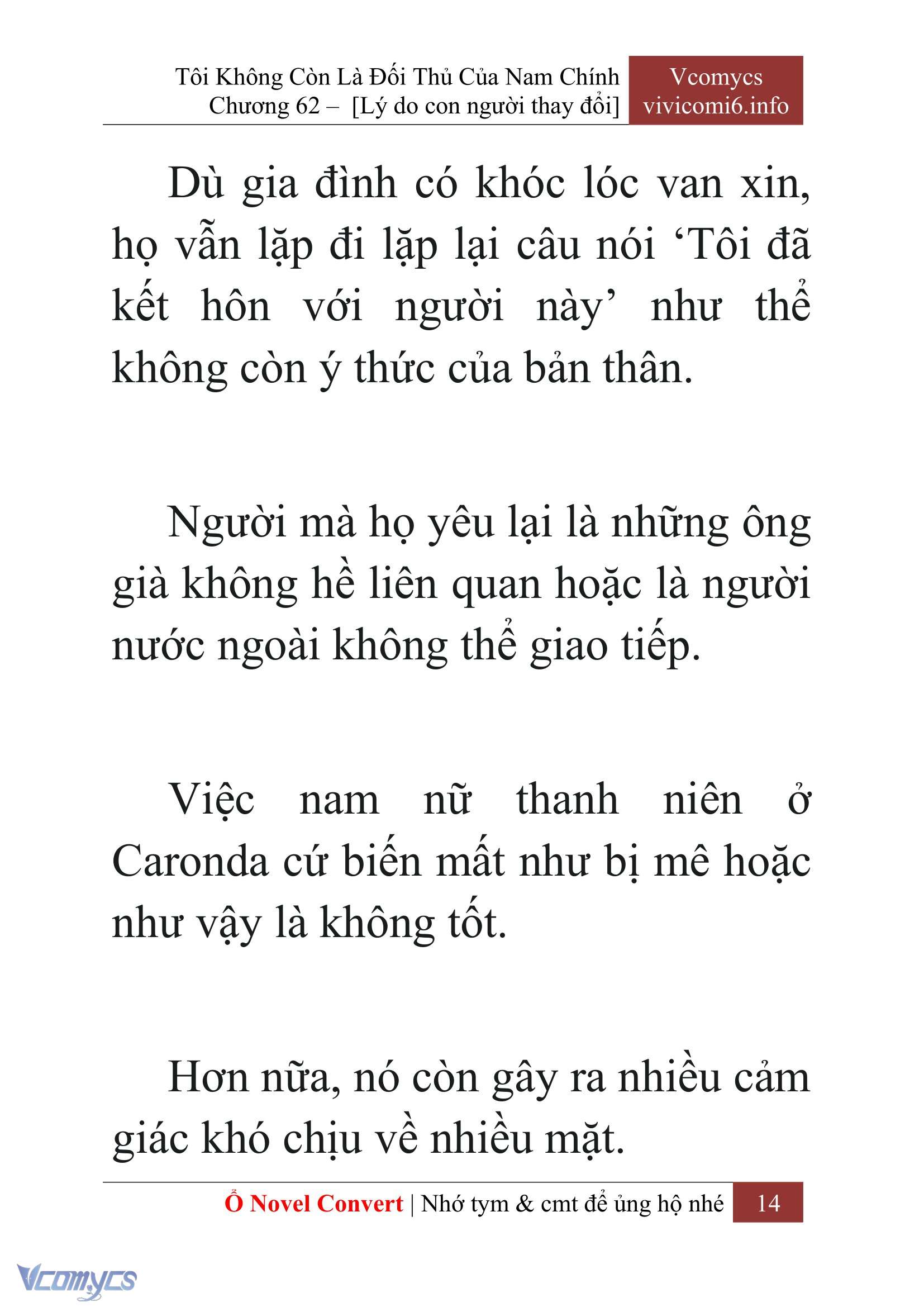 [Novel] Tôi Không Còn Là Đối Thủ Của Nam Chính Chap 62 - Trang 2