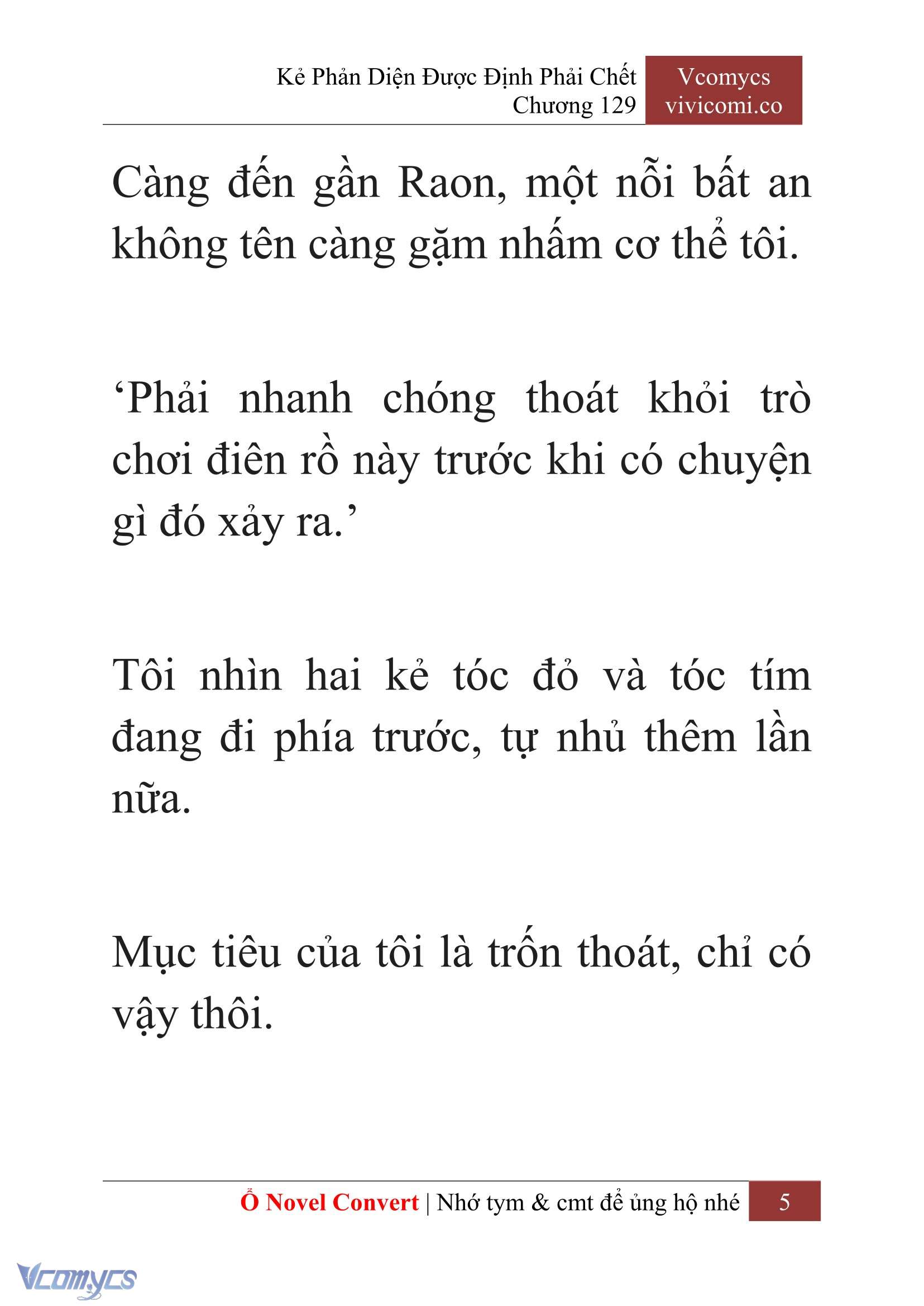 [Novel] Kẻ Phản Diện Được Định Phải Chết Chap 129 - Trang 2
