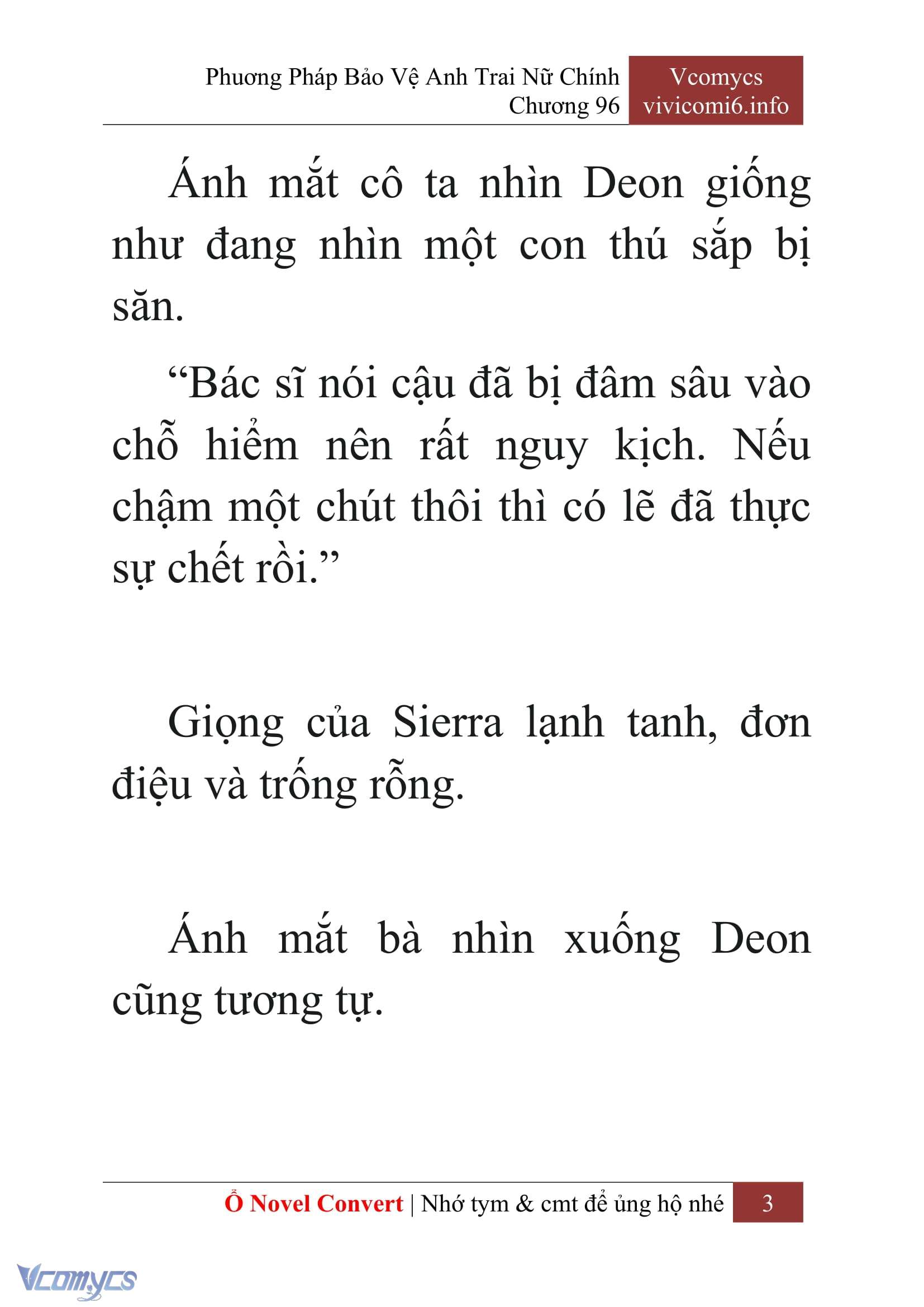 [Novel] Phương Pháp Bảo Vệ Anh Trai Nữ Chính Chap 96 - Trang 2