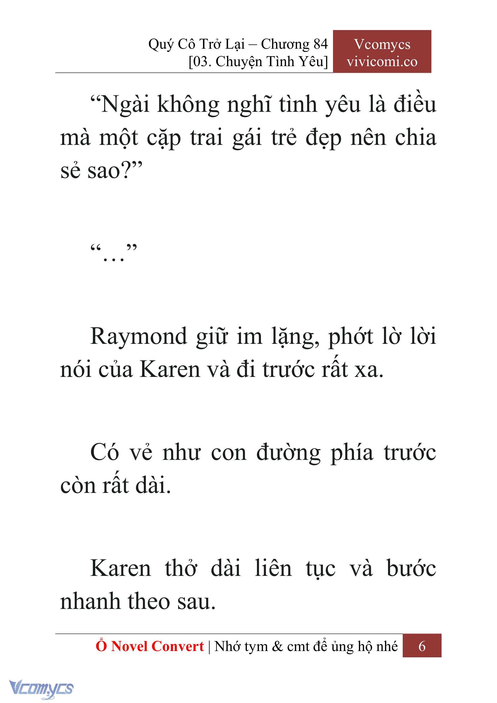 [Novel] Quý Cô Trở Lại Chap 84 - Trang 2