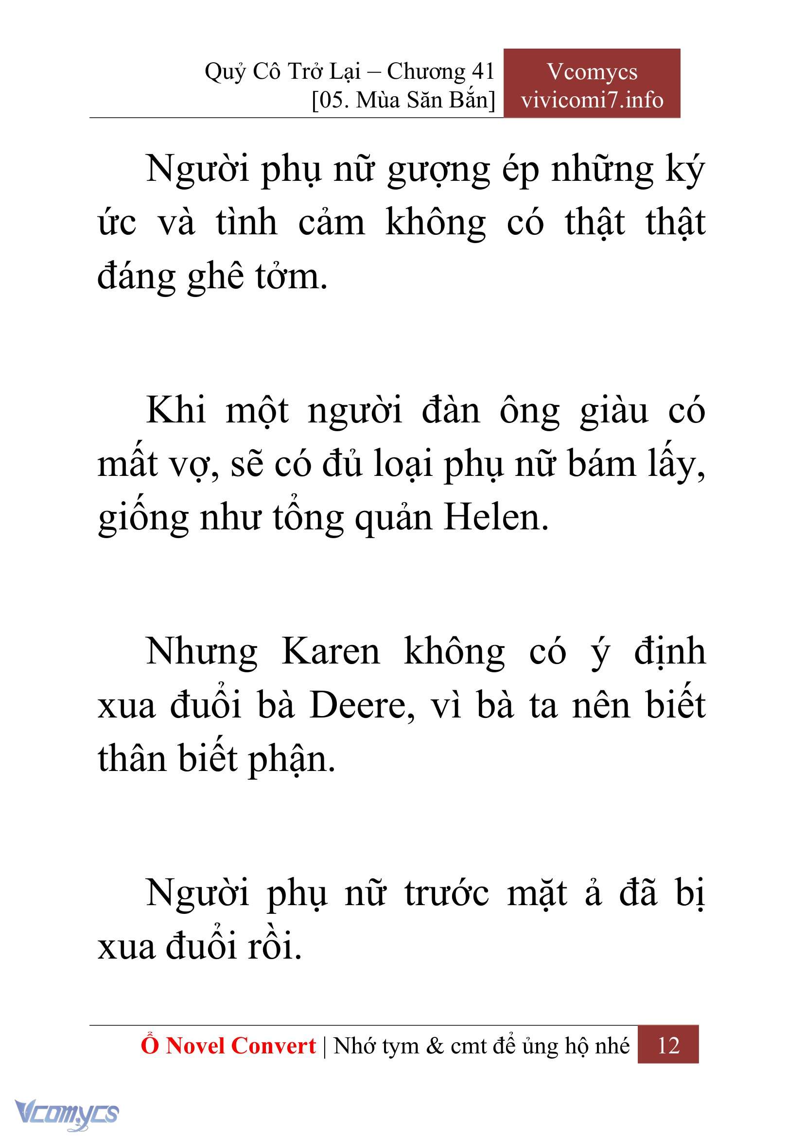 [Novel] Quý Cô Trở Lại Chap 41 - Trang 2