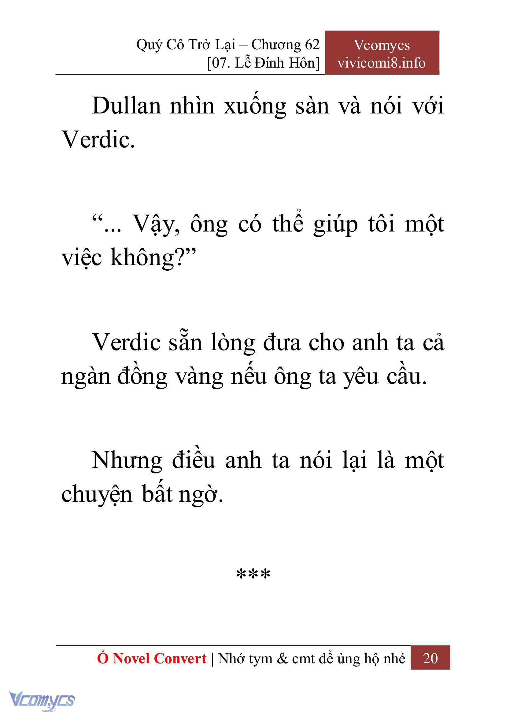 [Novel] Quý Cô Trở Lại Chap 62 - Trang 2