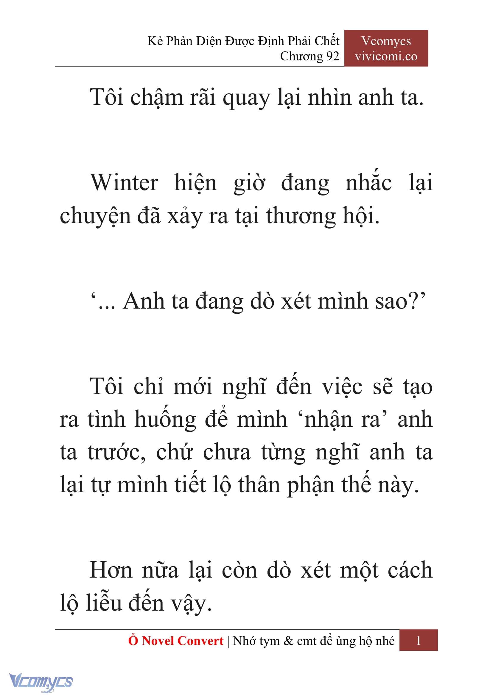 [Novel] Kẻ Phản Diện Được Định Phải Chết Chap 92 - Trang 2