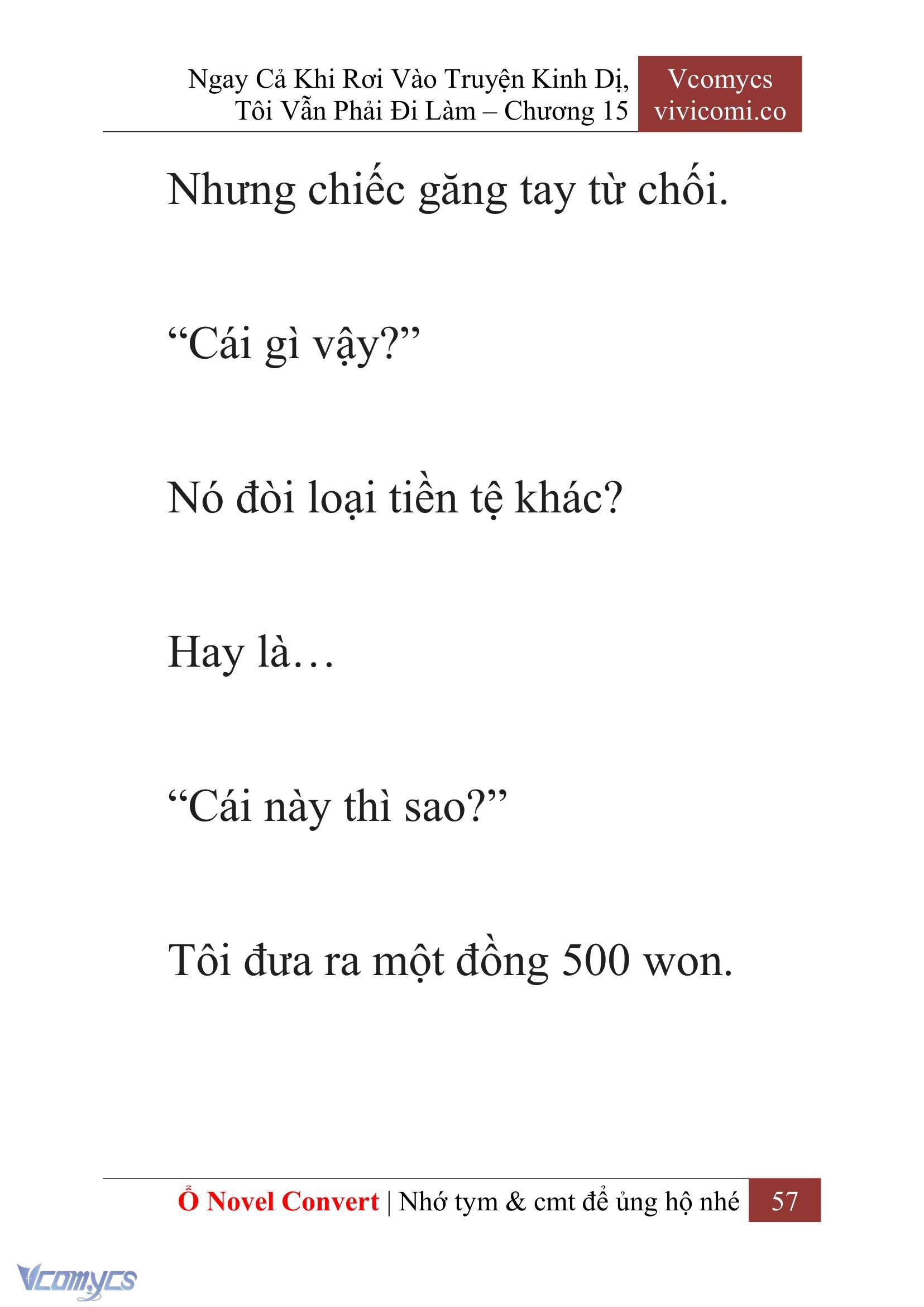 [Novel] Ngay Cả Khi Rơi Vào Truyện Kinh Dị, Tôi Vẫn Phải Đi Làm Chap 15 - Trang 2