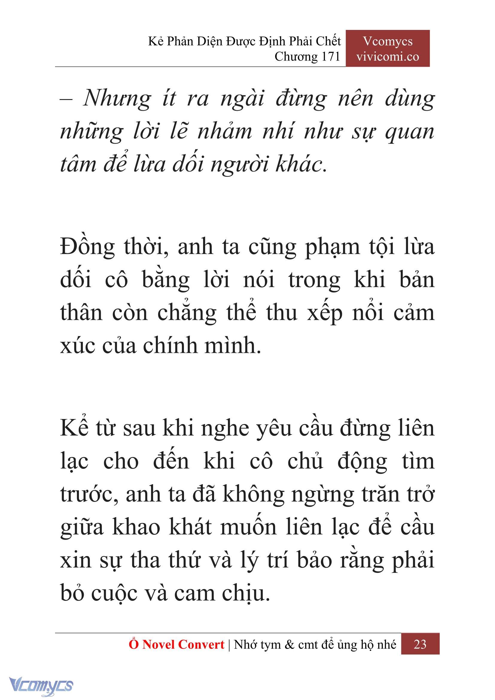 [Novel] Kẻ Phản Diện Được Định Phải Chết Chap 171 - Trang 2
