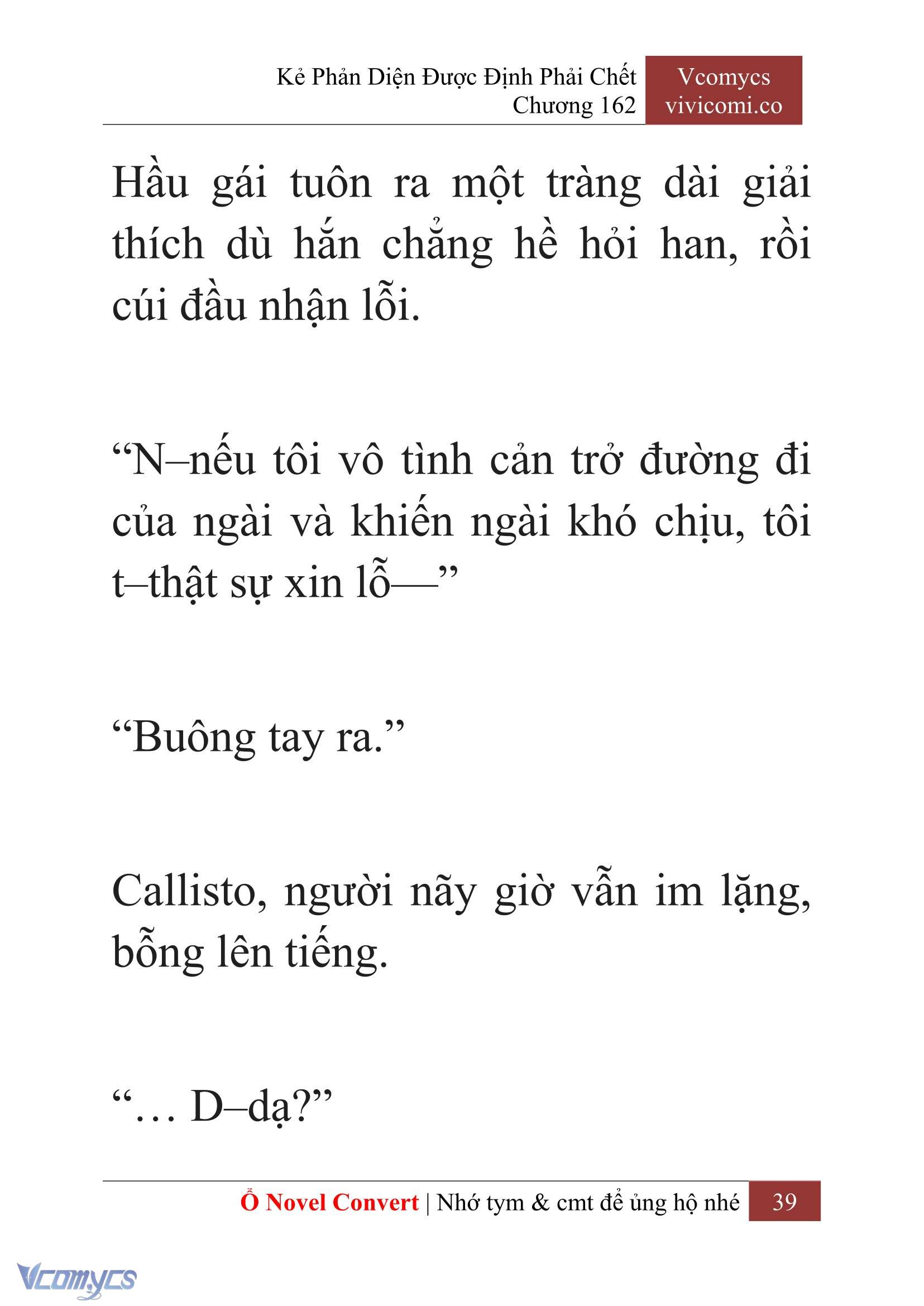[Novel] Kẻ Phản Diện Được Định Phải Chết Chap 162 - Next Chap 163