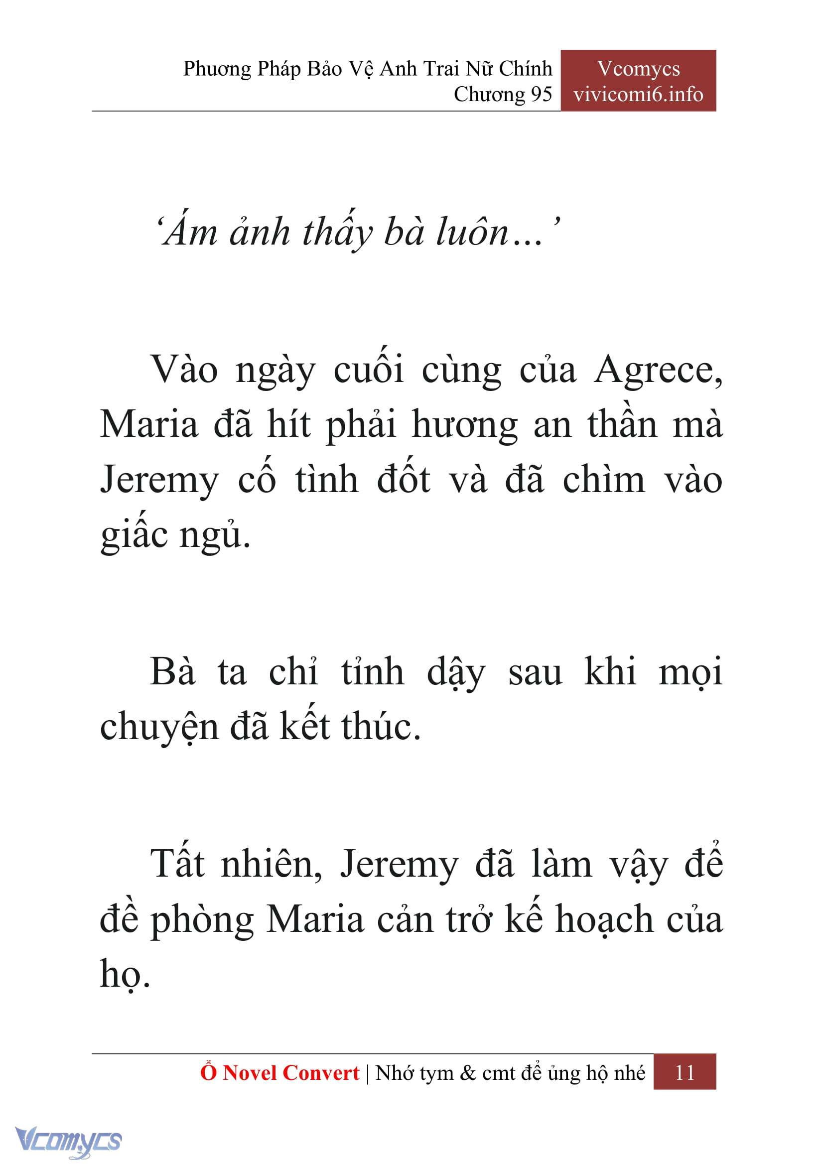 [Novel] Phương Pháp Bảo Vệ Anh Trai Nữ Chính Chap 95 - Next Chap 96