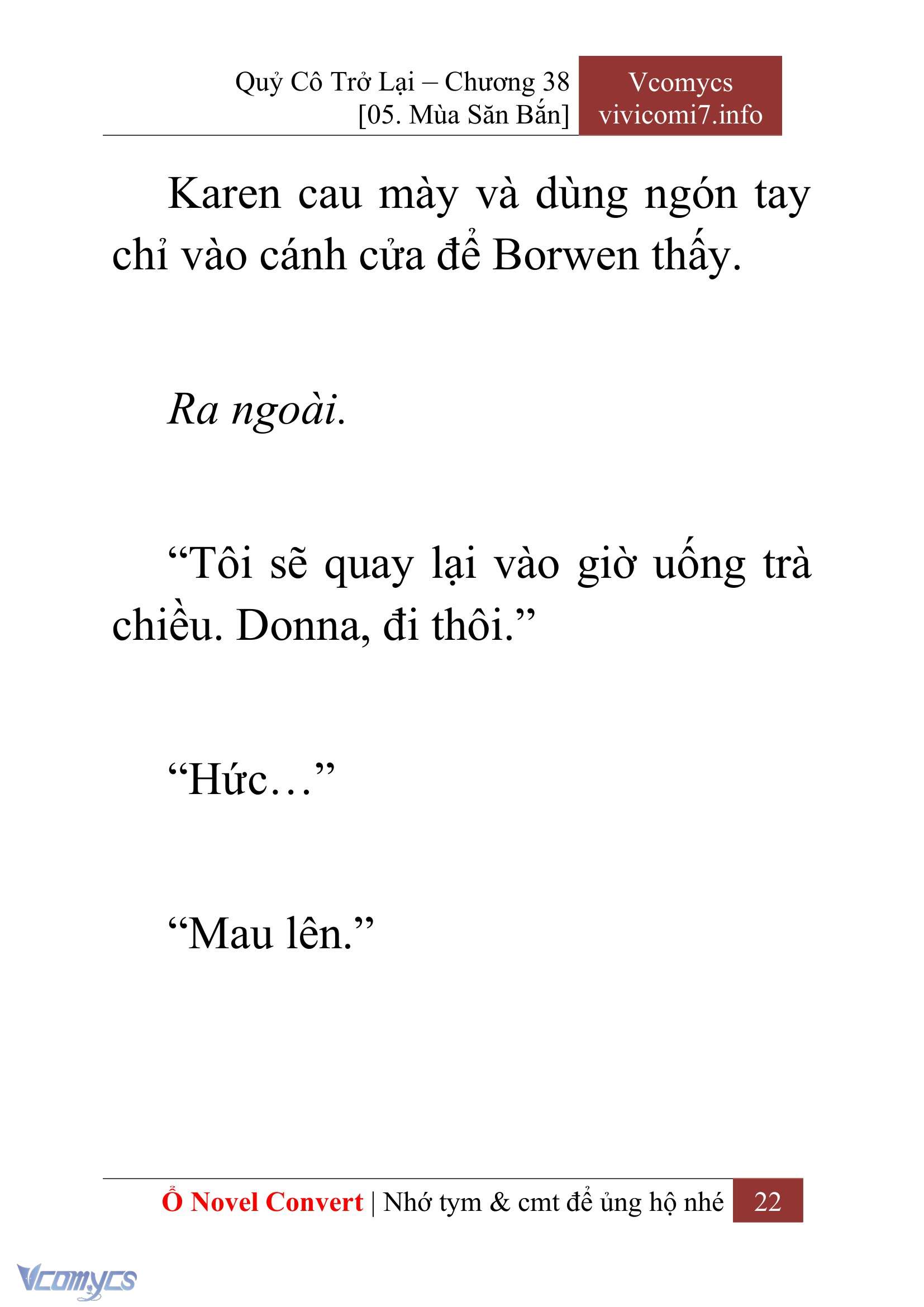 [Novel] Quý Cô Trở Lại Chap 38 - Trang 2