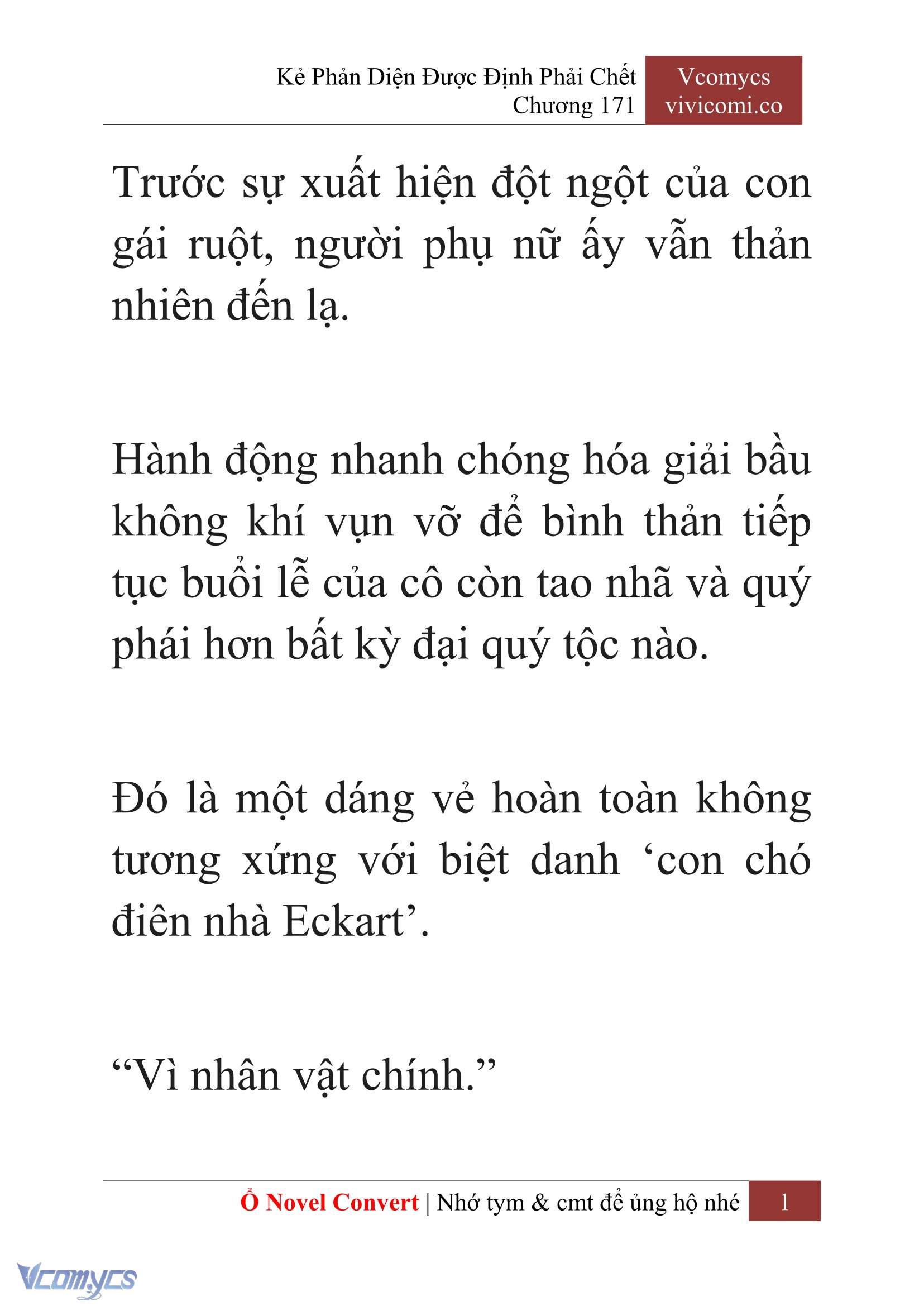 [Novel] Kẻ Phản Diện Được Định Phải Chết Chap 171 - Trang 2
